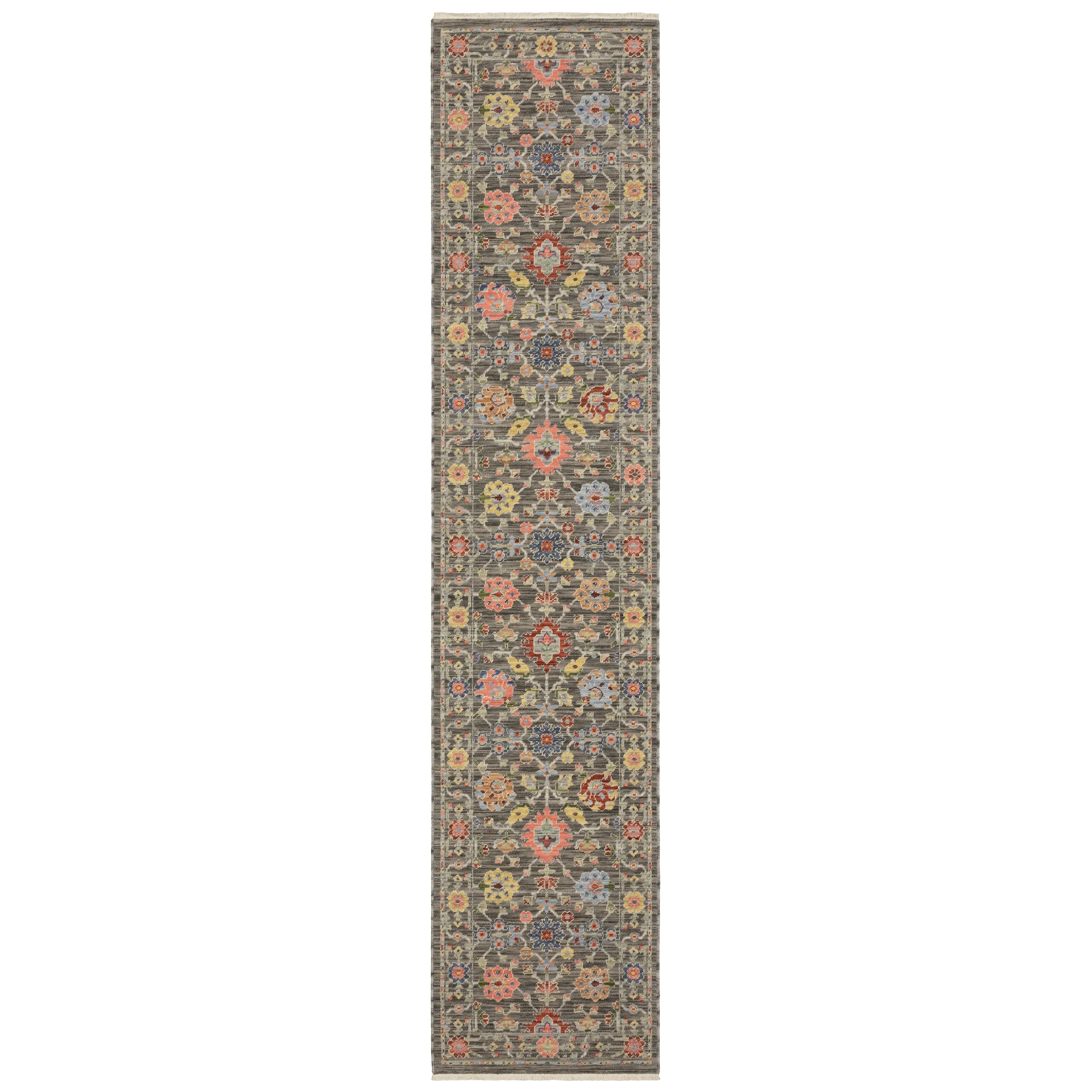 Style Haven Lawson Traditional Floral Wool Fringe Edge Area Rug