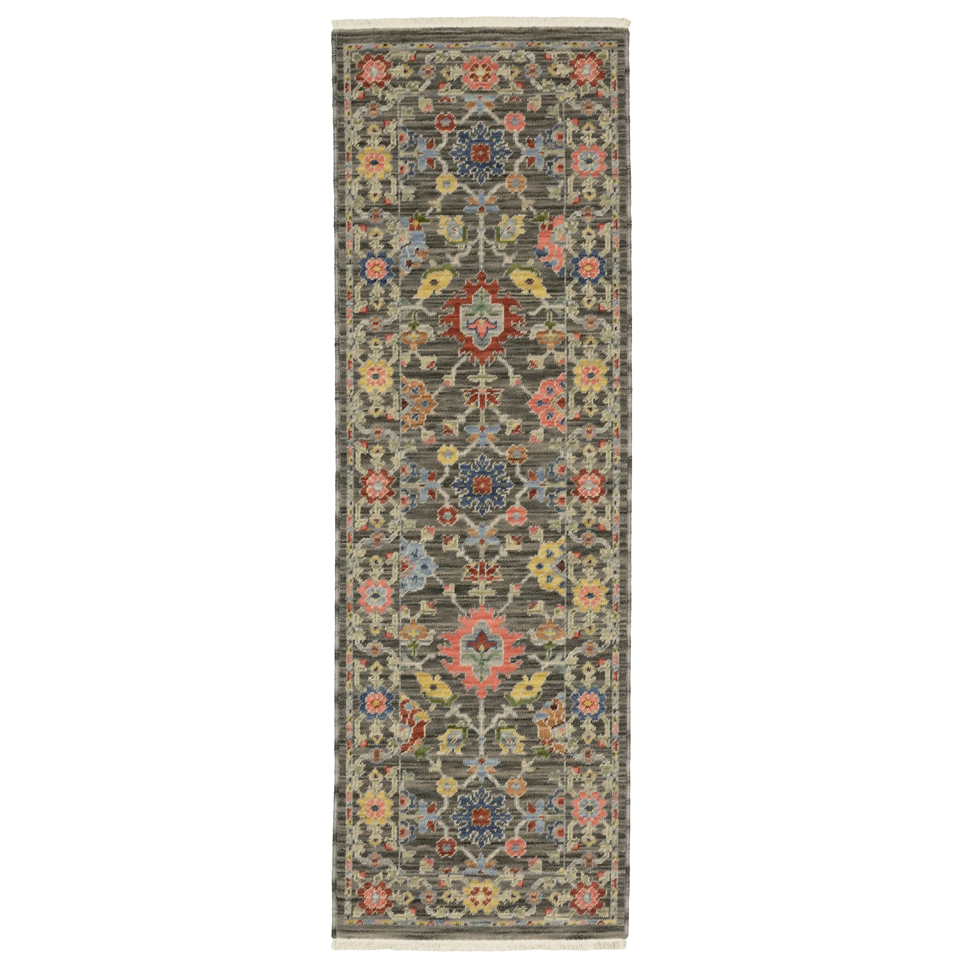 Style Haven Lawson Traditional Floral Wool Fringe Edge Area Rug