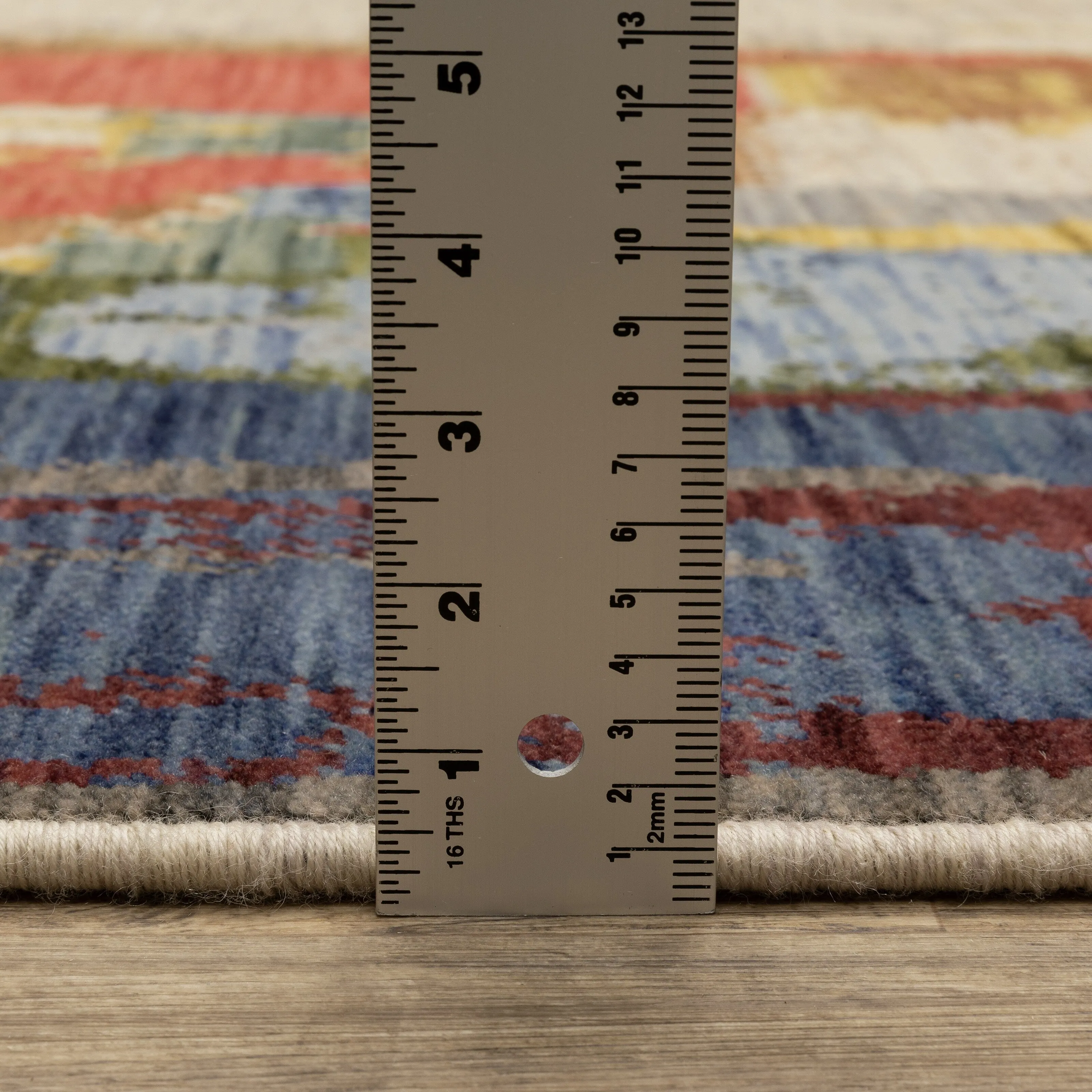 Style Haven Shiloh Painted Abstract Multi/Salmon Wool Blend Area Rug