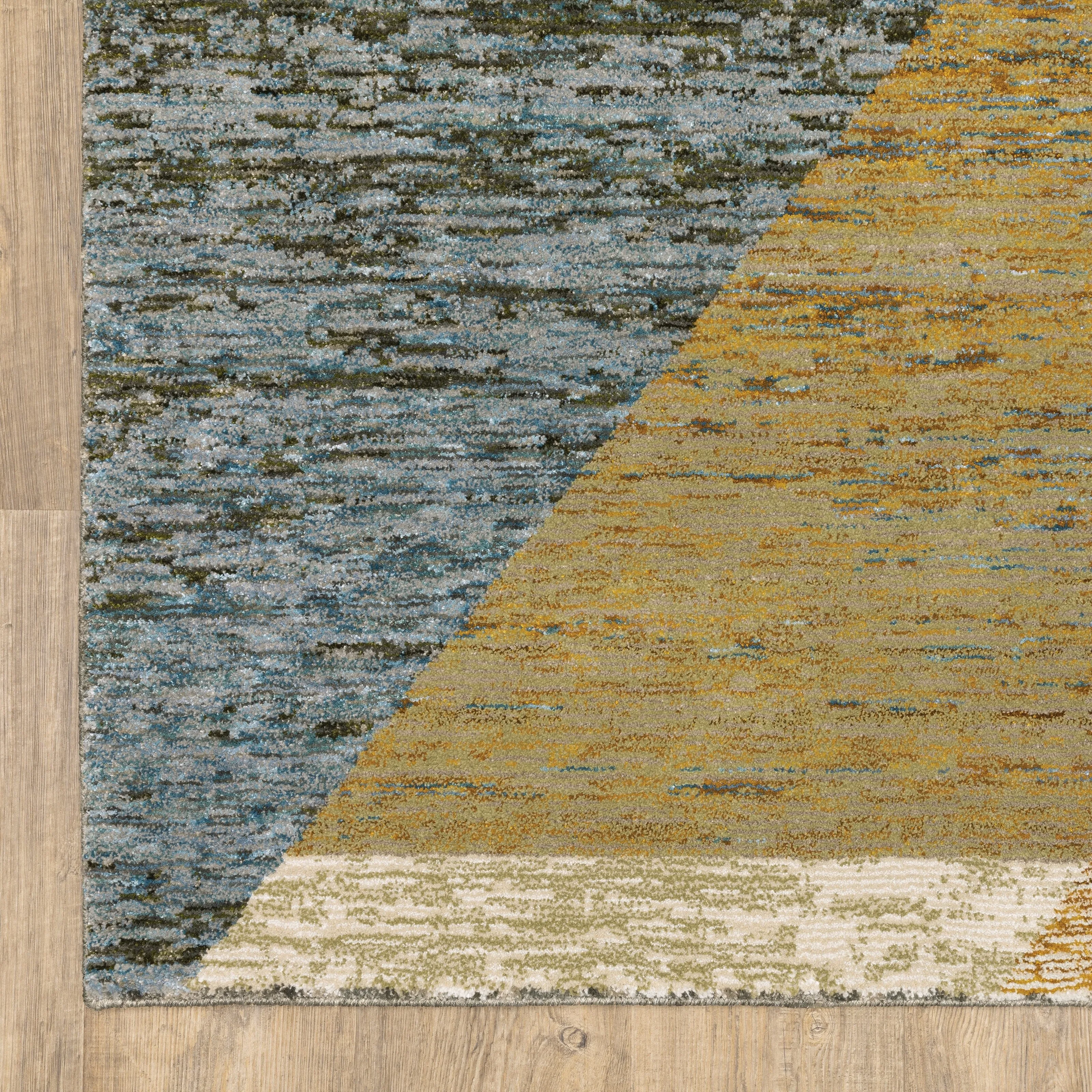Style Haven Stephan Modern Art-deco Inspired Yellow/Gold Area Rug