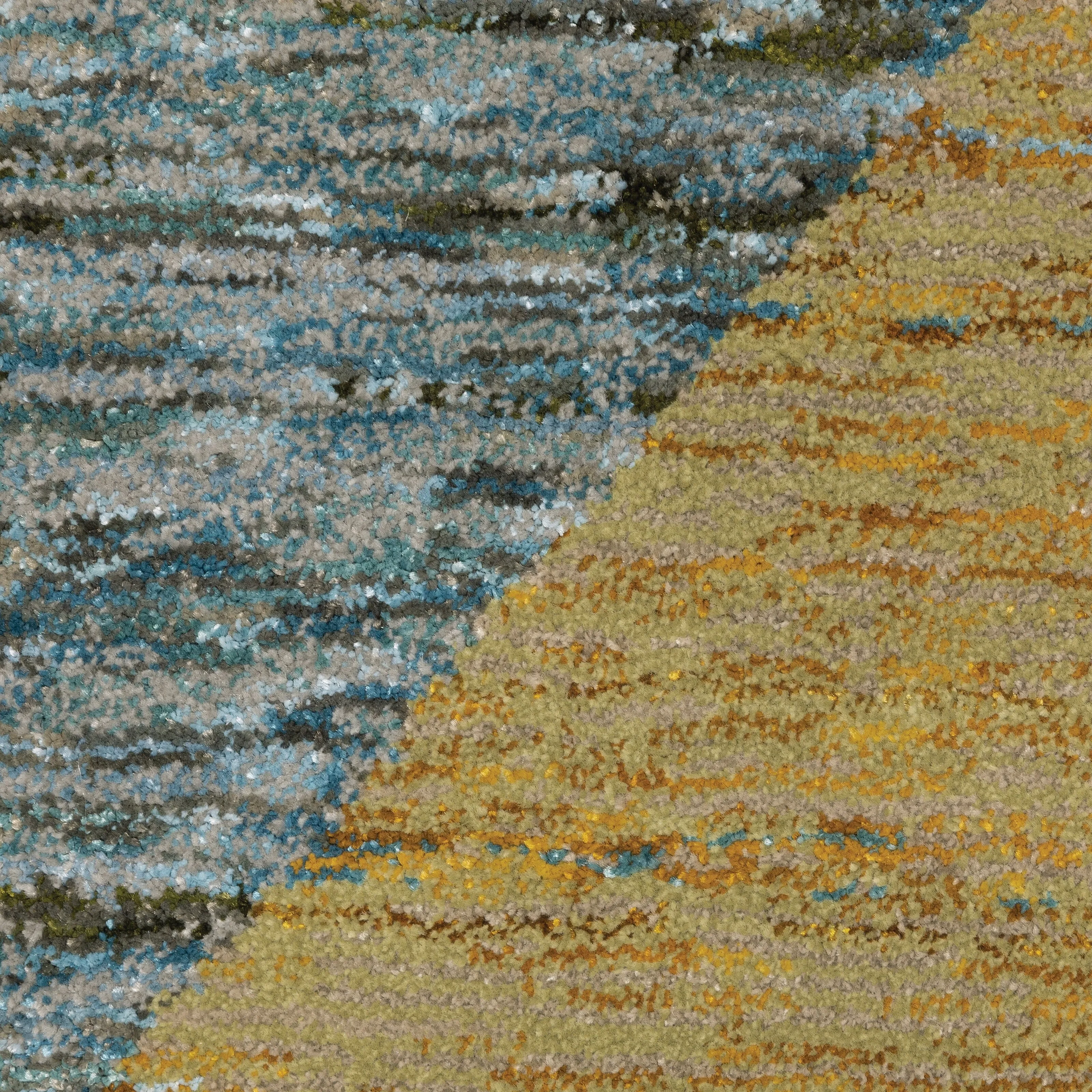 Style Haven Stephan Modern Art-deco Inspired Yellow/Gold Area Rug