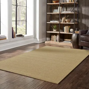 Style Haven Veranda Solid Tan Indoor-Outdoor Area Rug