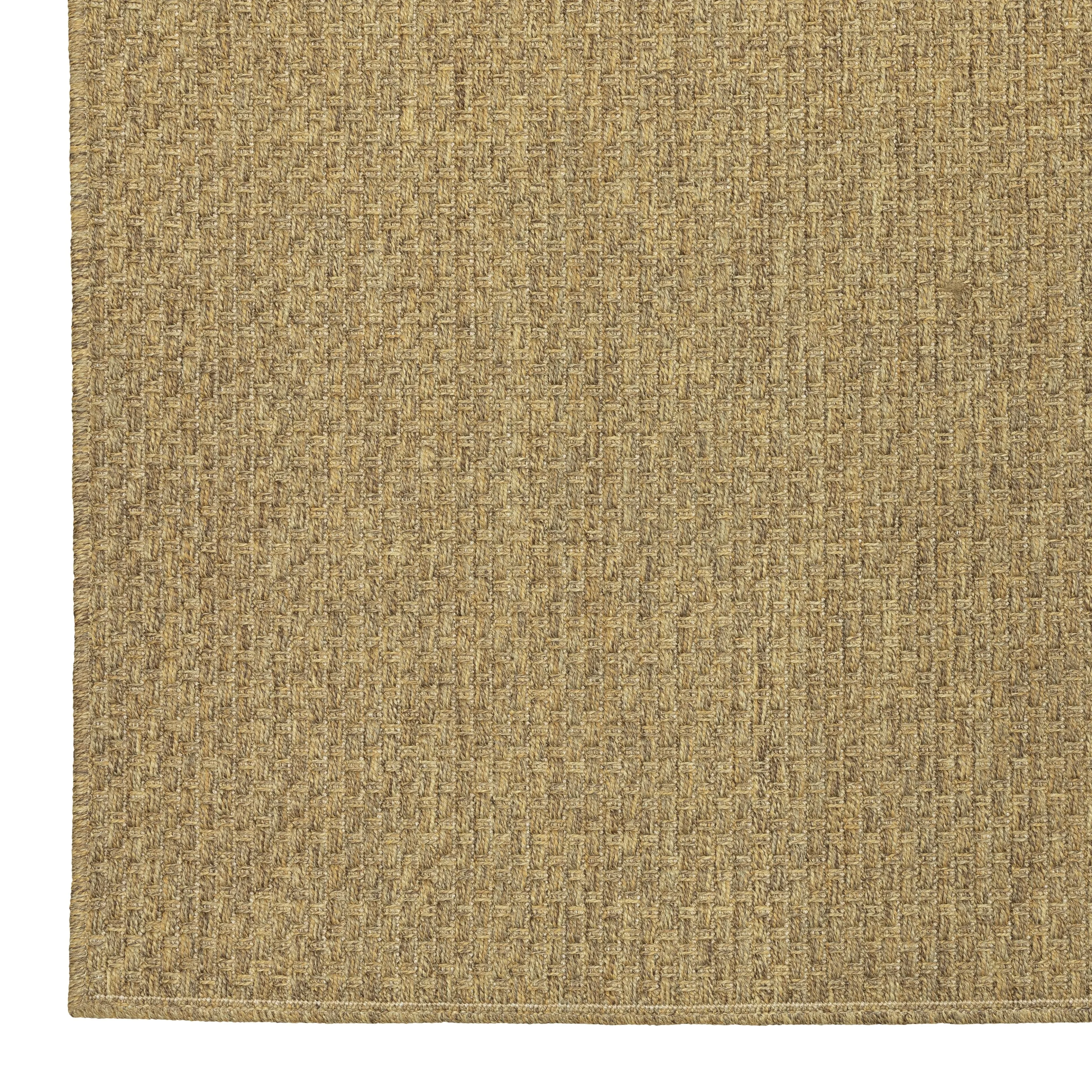 Style Haven Veranda Tonal Woven Basket Weave Indoor-Outdoor Rug