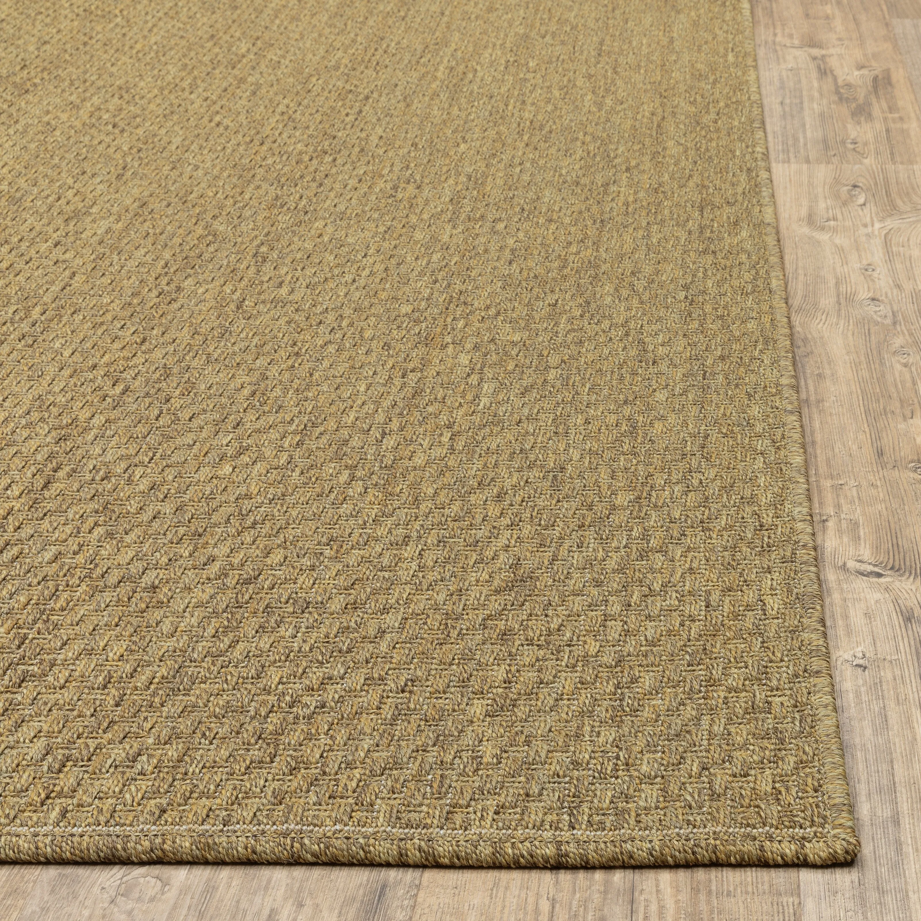 Style Haven Veranda Tonal Woven Basket Weave Indoor-Outdoor Rug