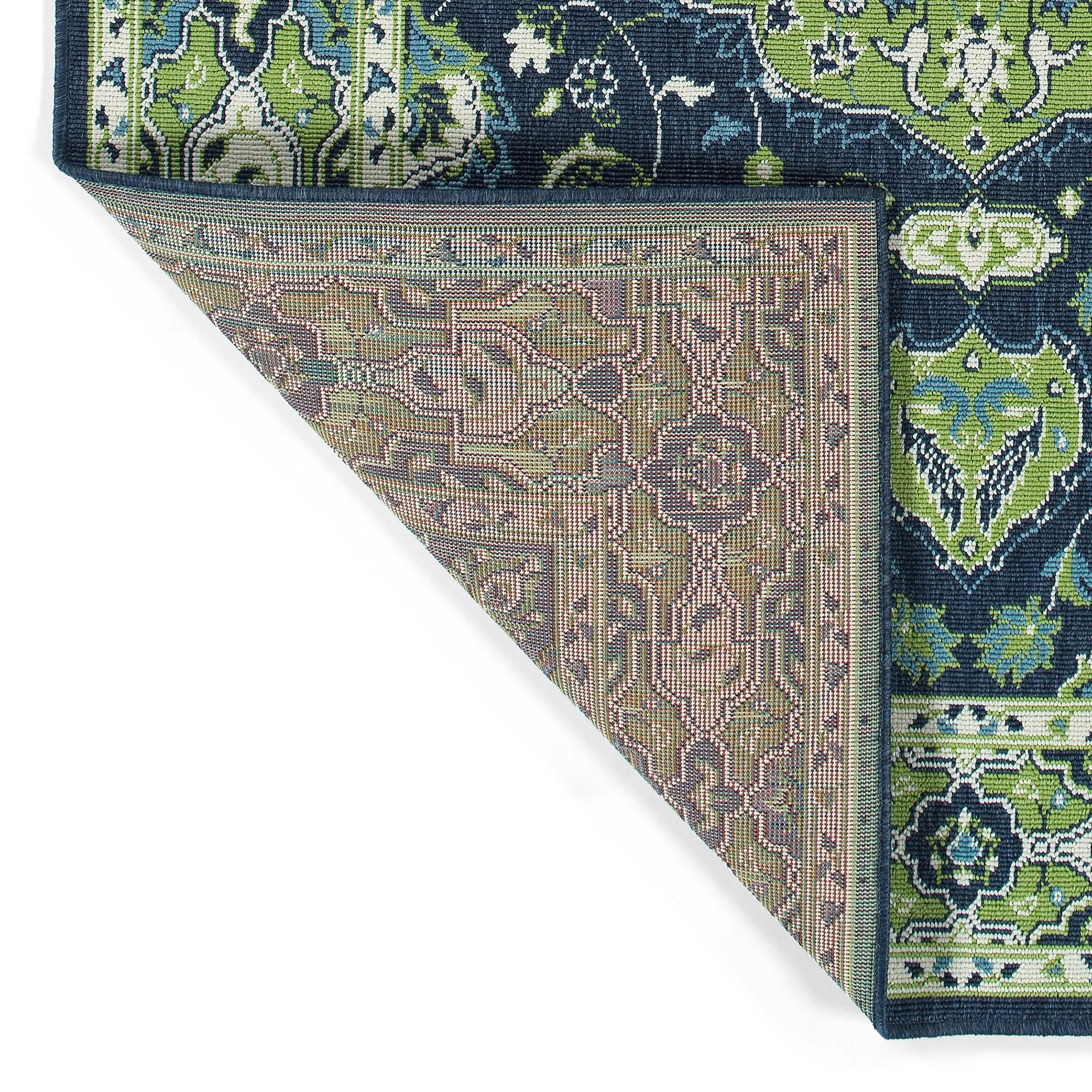 Sunice Traditional Oriental Floral Pattern Indoor/ Outdoor Area Rug
