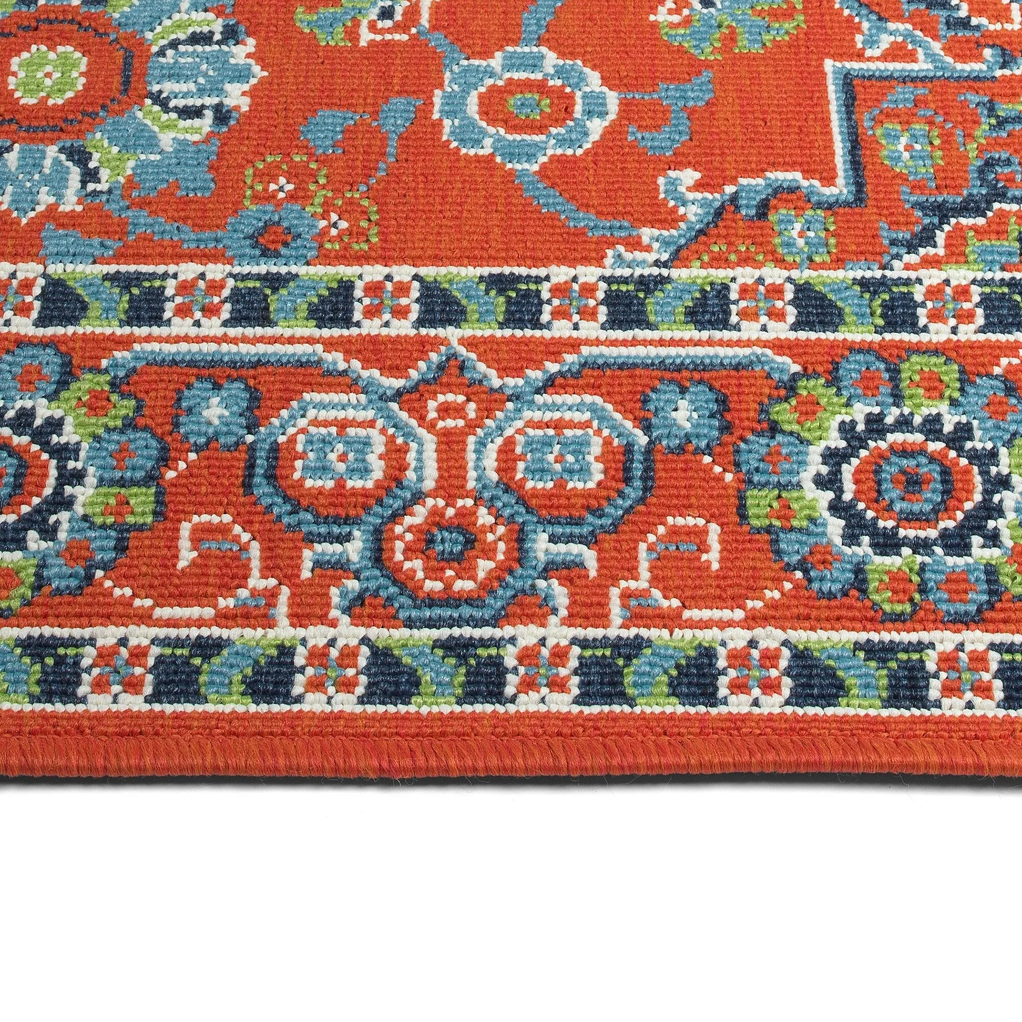 Sunice Traditional Oriental Floral Pattern Indoor/ Outdoor Area Rug