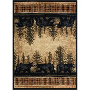 Sunset Valley Bearfoot Antique Lodge Area Rug