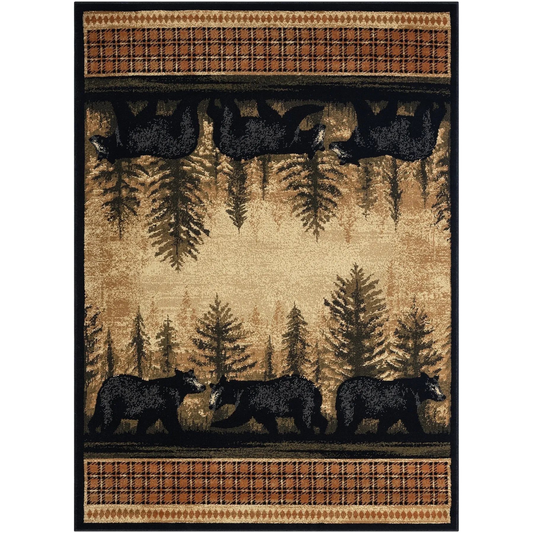 Sunset Valley Bearfoot Antique Lodge Area Rug
