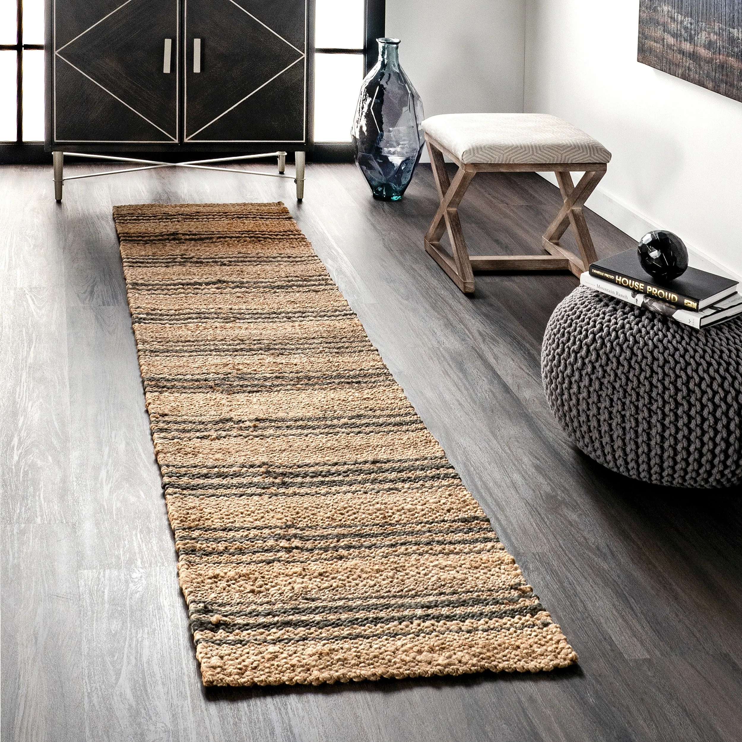 Sycamore Striped Jute Area Rug