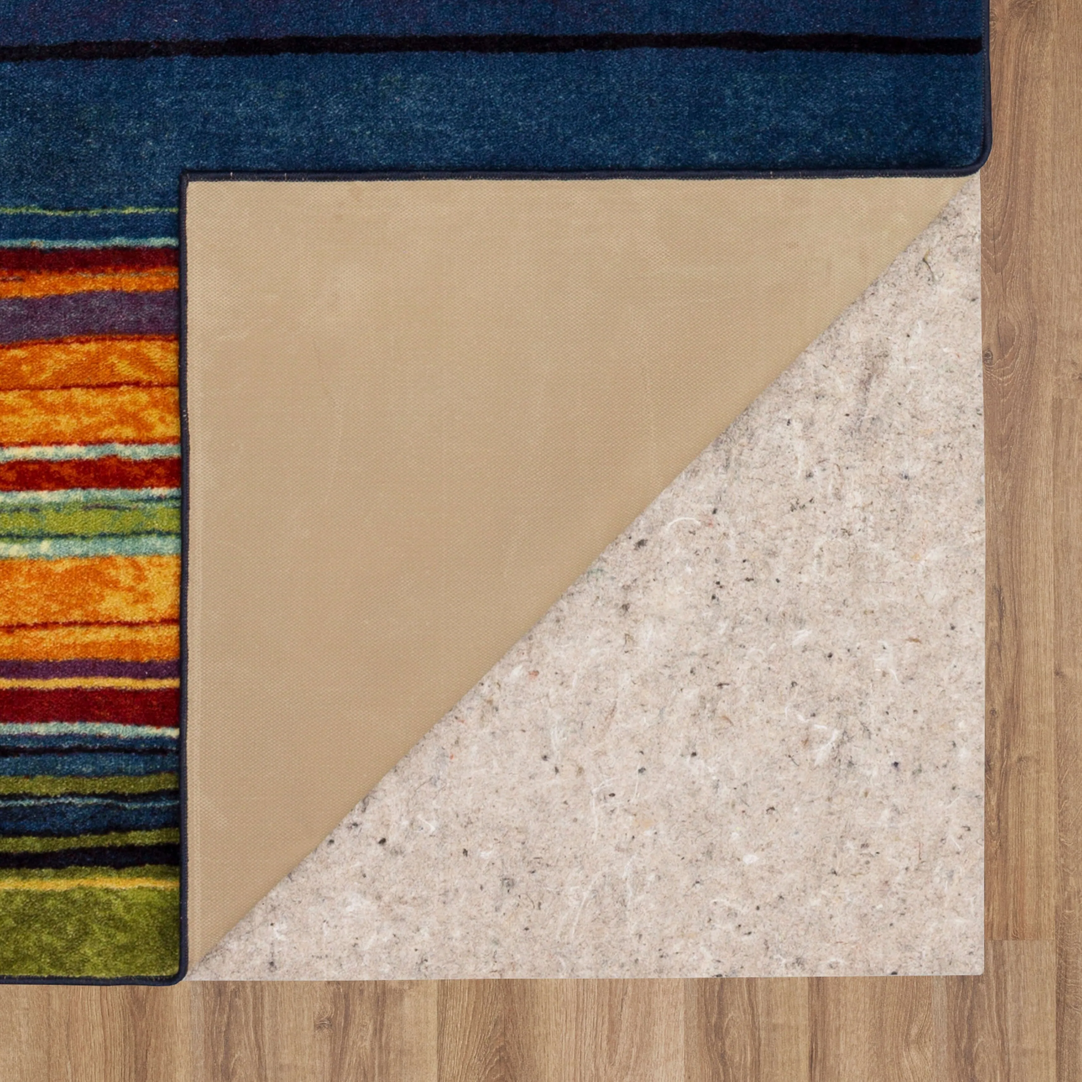 The Curated Nomad Sultan Multicolor Striped Boho Area Rug