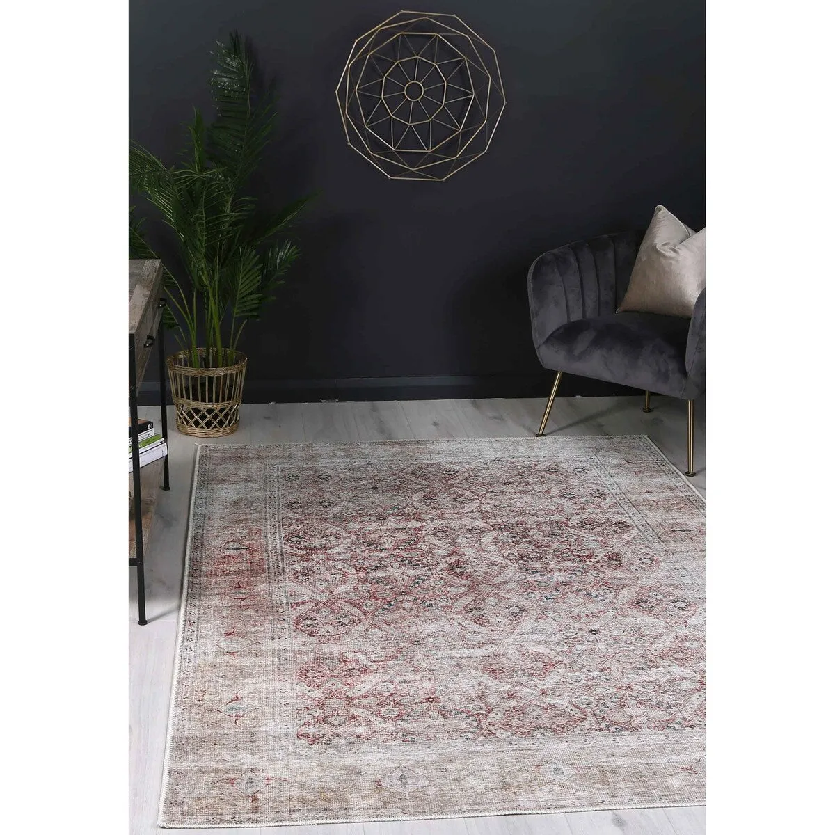 The Rug Collective Distressed Vintage Levent Machine Washable Area Rug