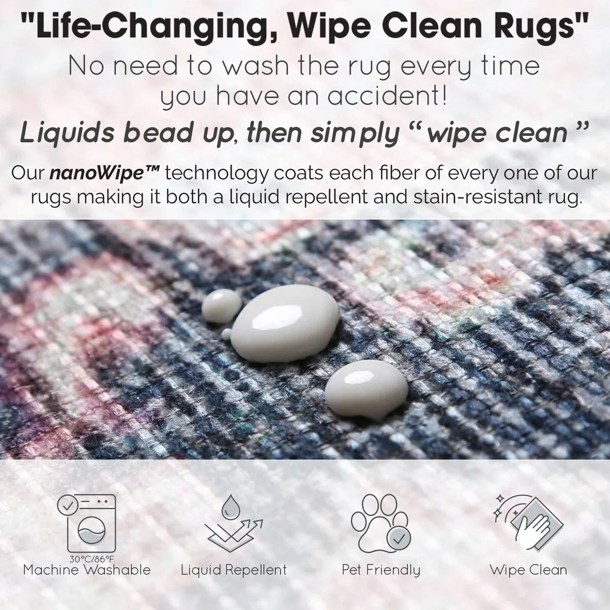 The Rug Collective Distressed Vintage Levent Machine Washable Area Rug