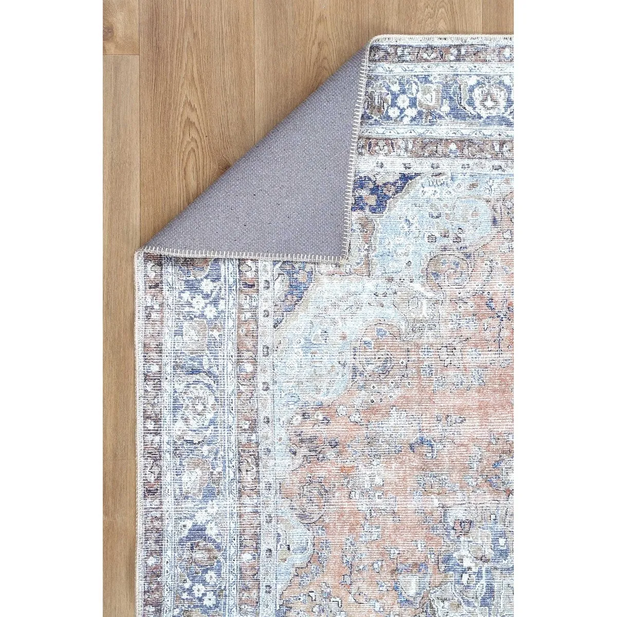 The Rug Collective Distressed Vintage Oxus Desert Machine Washable Area Rug