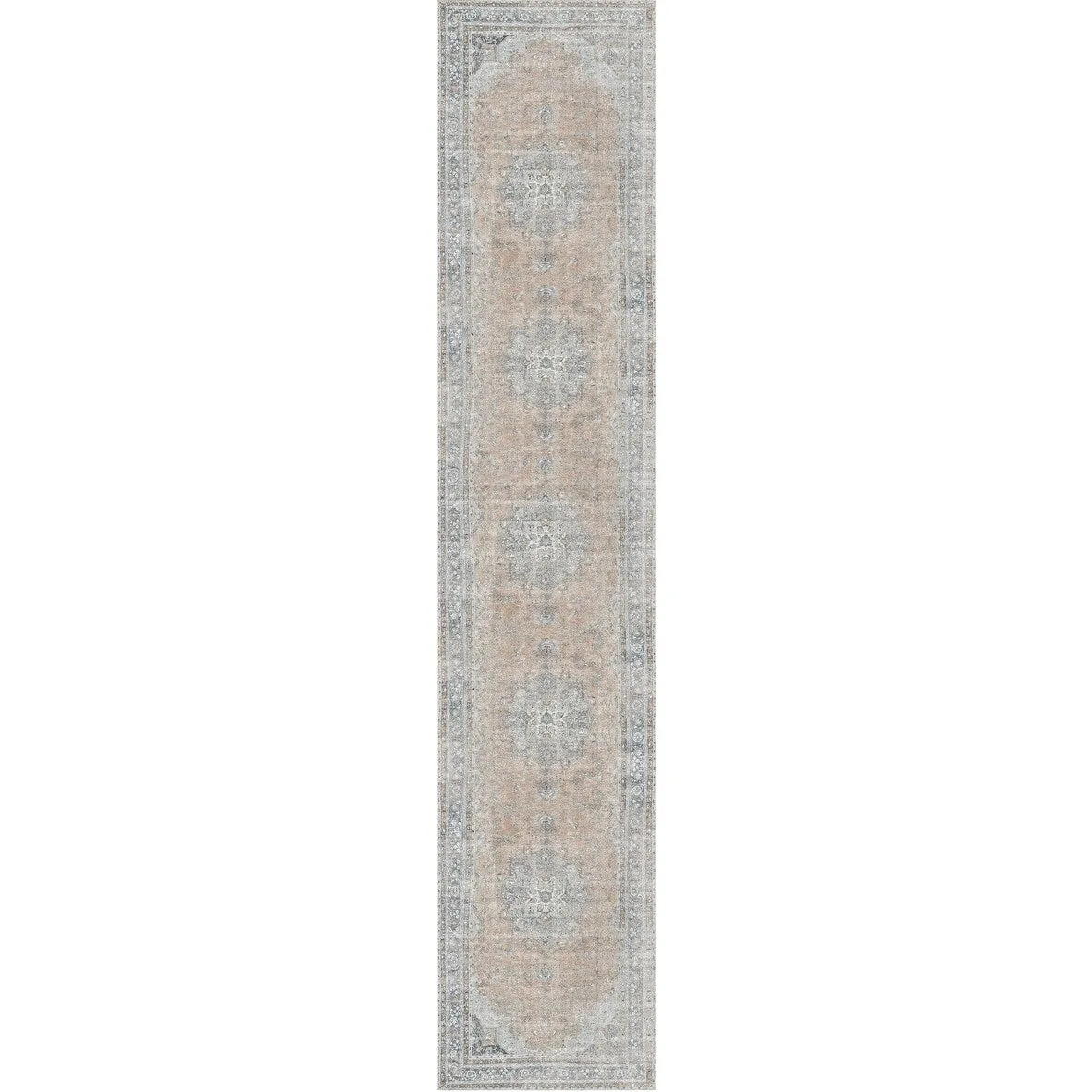 The Rug Collective Distressed Vintage Oxus Desert Machine Washable Area Rug