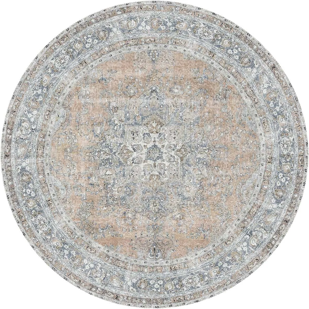 The Rug Collective Distressed Vintage Oxus Desert Machine Washable Area Rug
