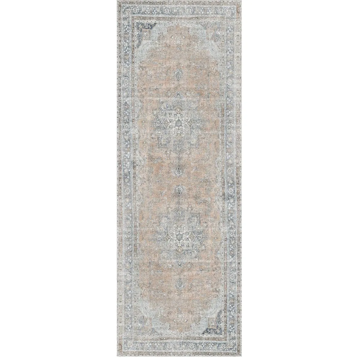 The Rug Collective Distressed Vintage Oxus Desert Machine Washable Area Rug