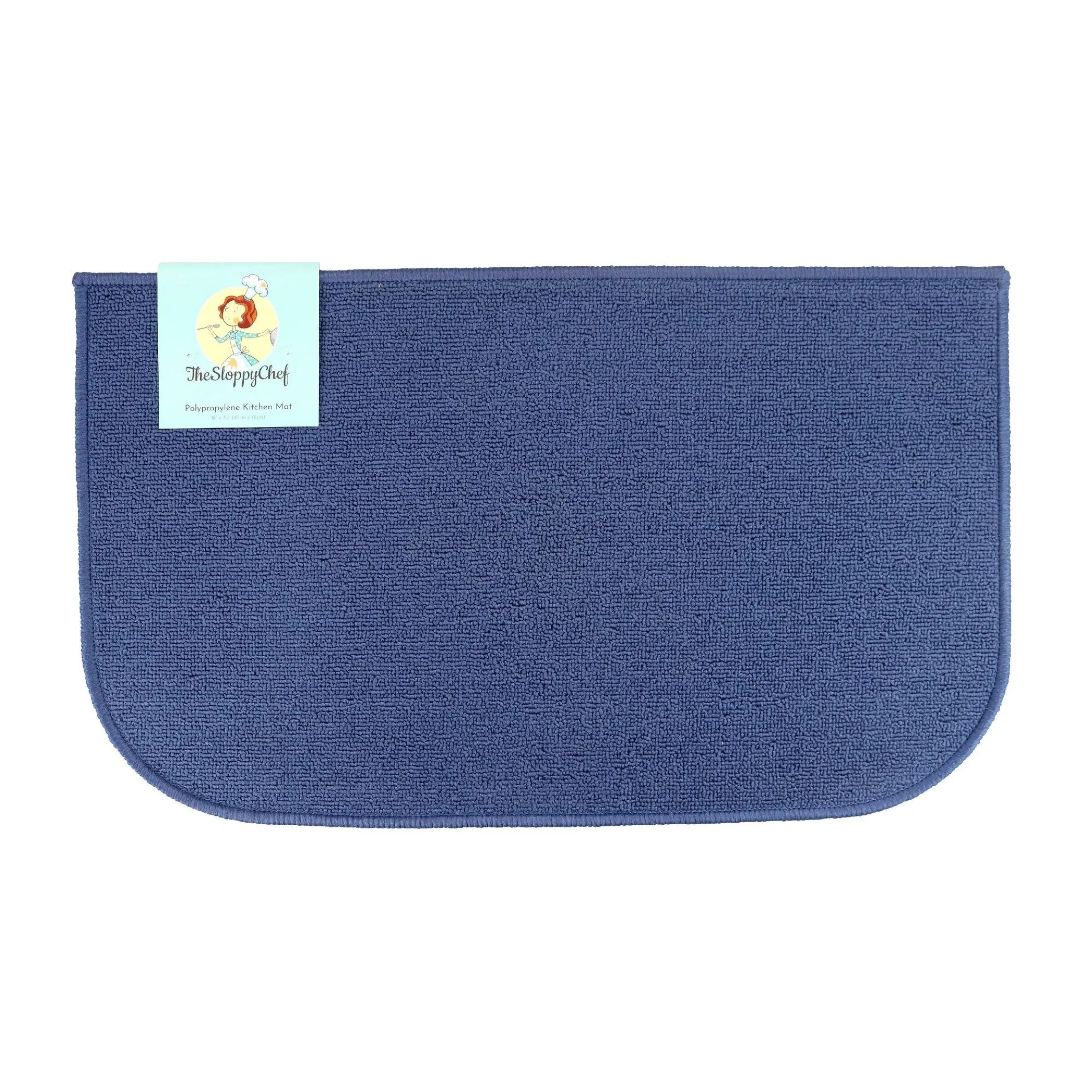 The Sloppy Chef D-Shaped Kitchen Rug - 18x30
