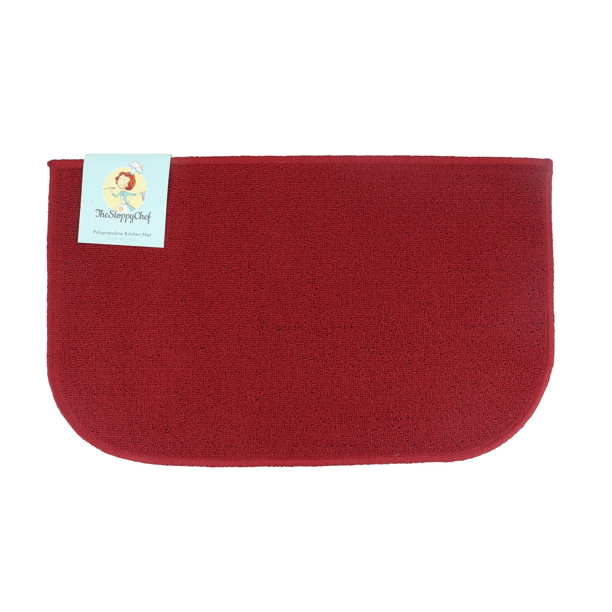 The Sloppy Chef D-Shaped Kitchen Rug - 18x30