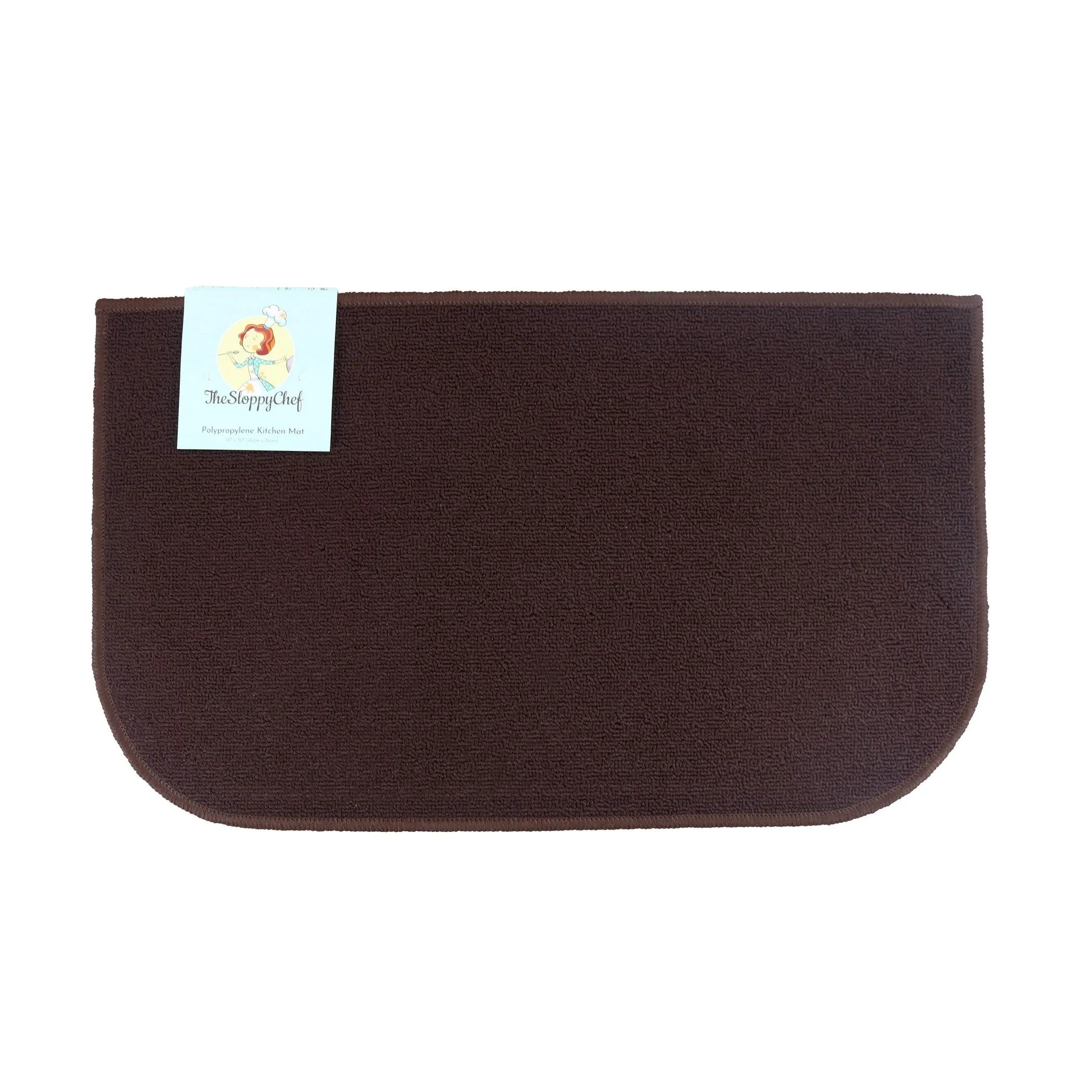 The Sloppy Chef D-Shaped Kitchen Rug - 18x30