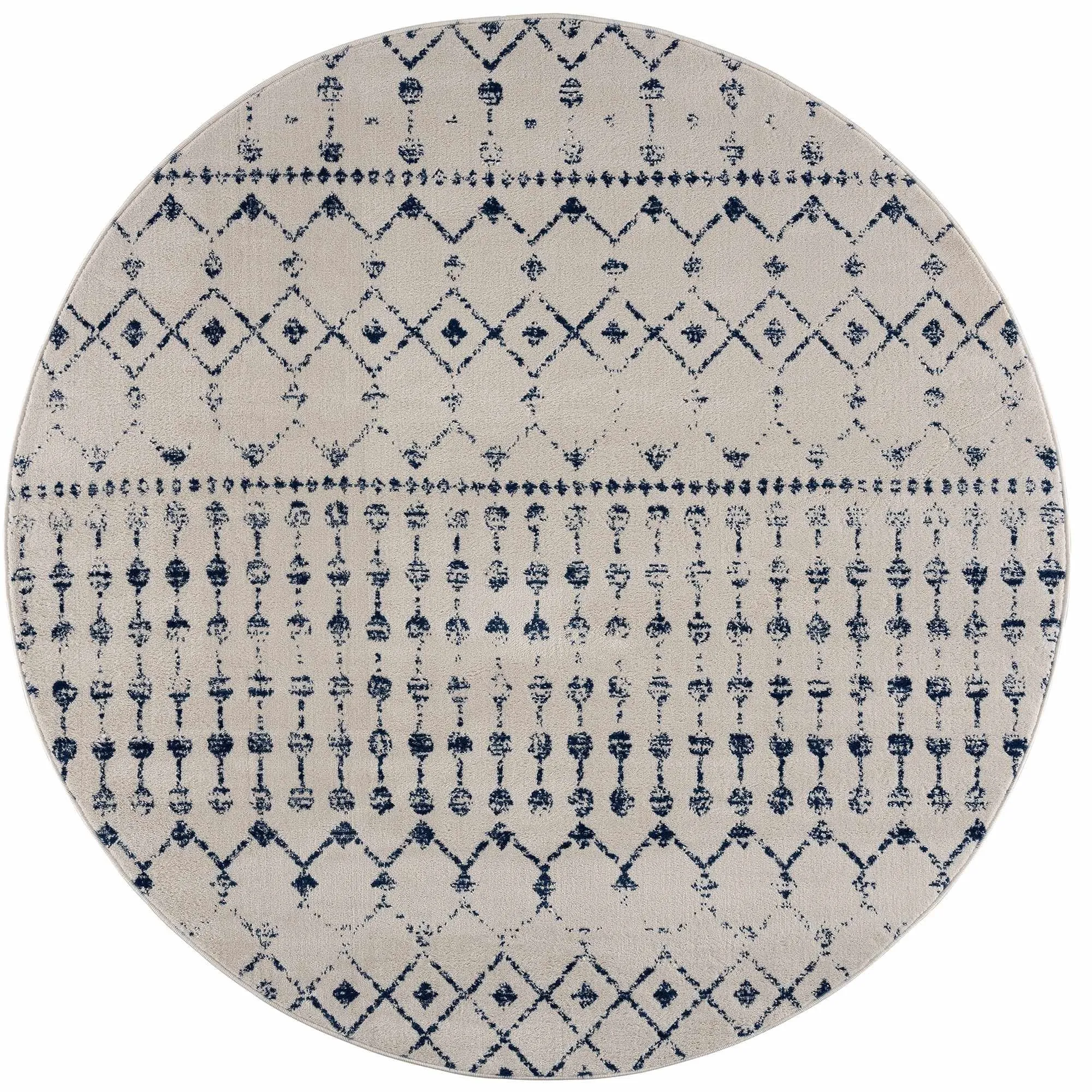 Tigris Tanu Moroccan Trellis Farmhouse Boho Area Rug