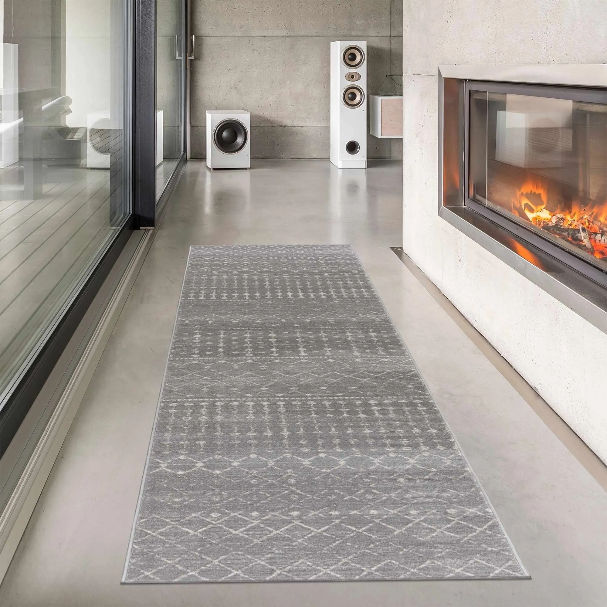 Tigris Tanu Moroccan Trellis Farmhouse Boho Area Rug