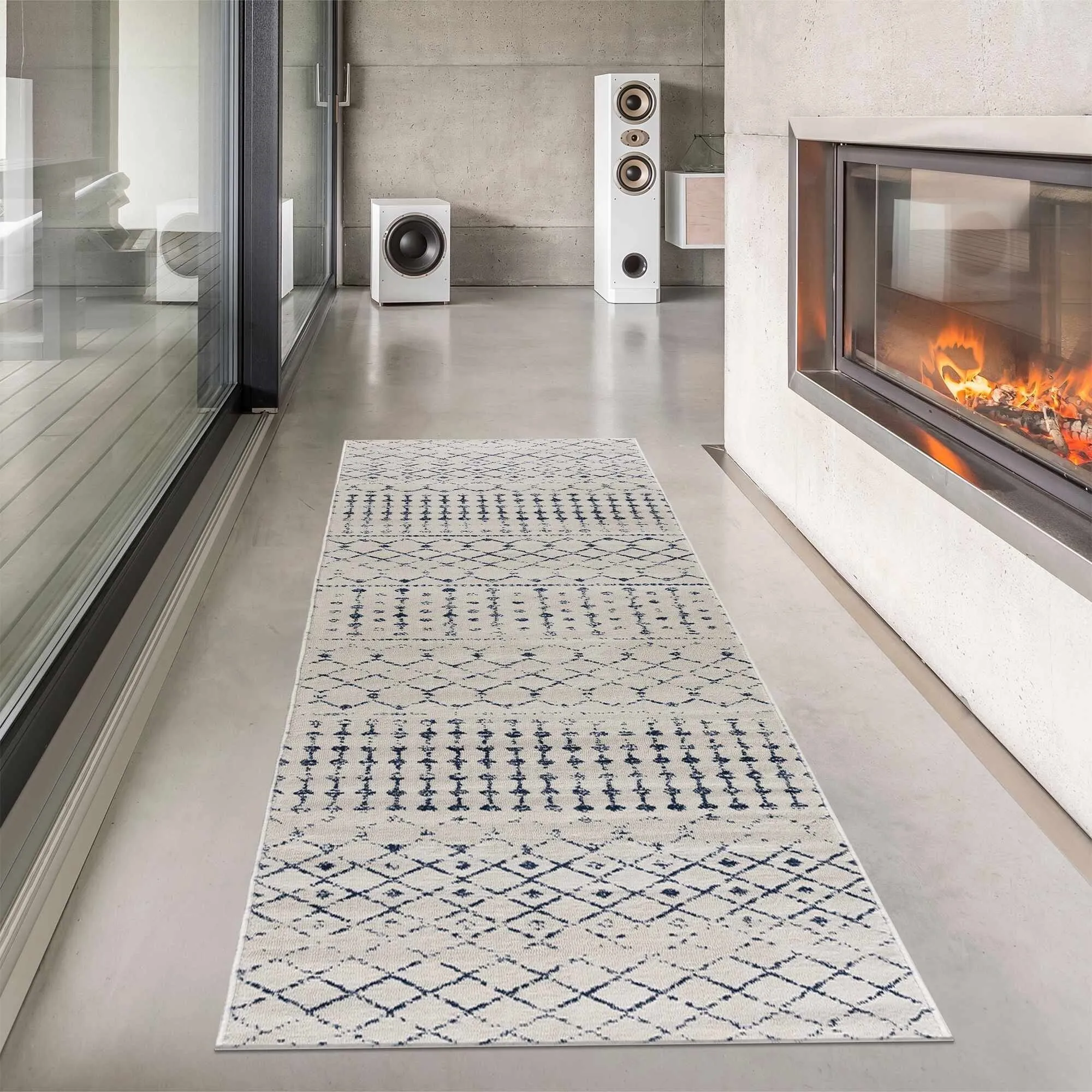 Tigris Tanu Moroccan Trellis Farmhouse Boho Area Rug