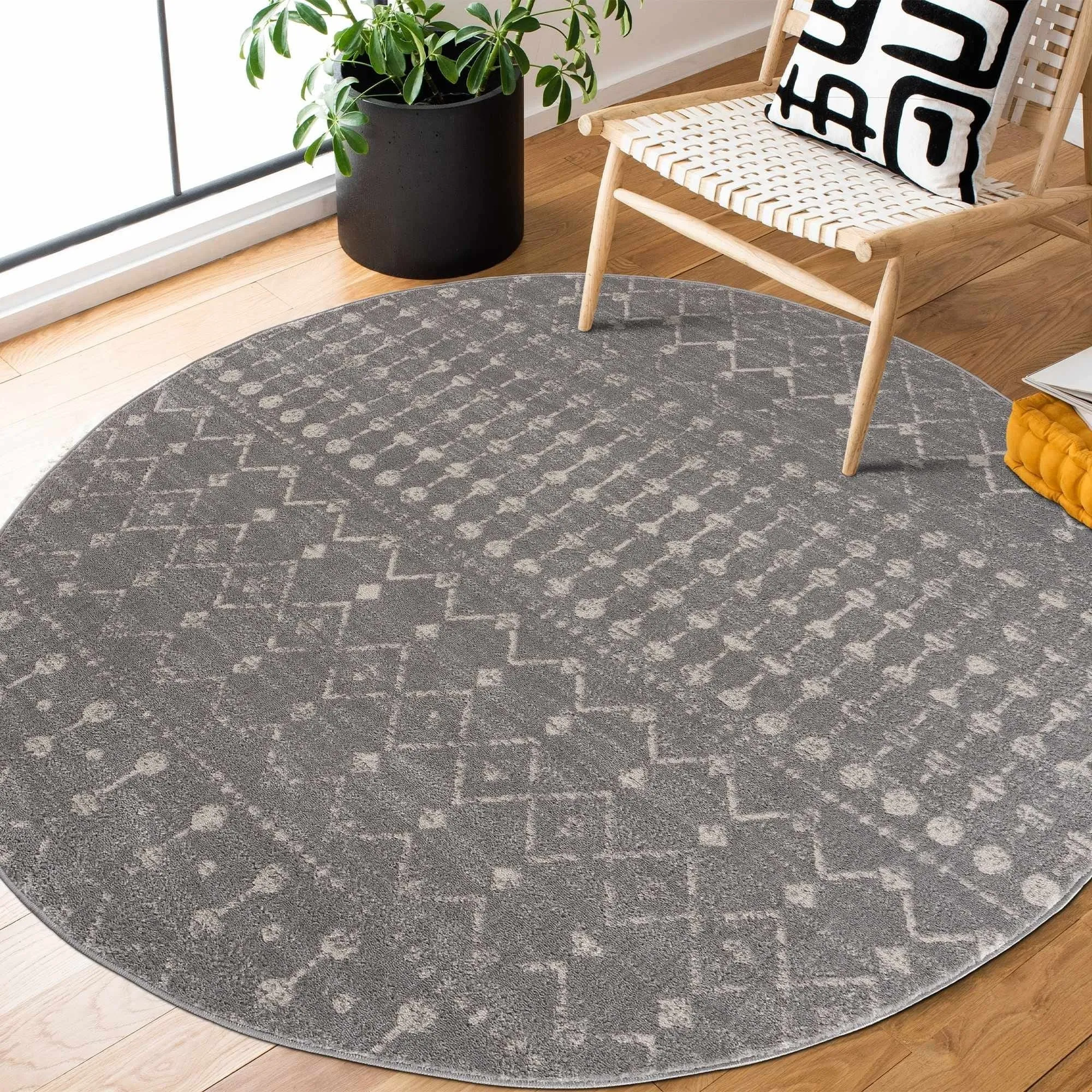Tigris Tanu Moroccan Trellis Farmhouse Boho Area Rug
