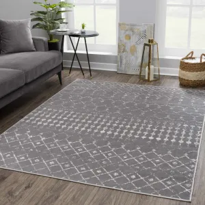 Tigris Tanu Moroccan Trellis Farmhouse Boho Area Rug