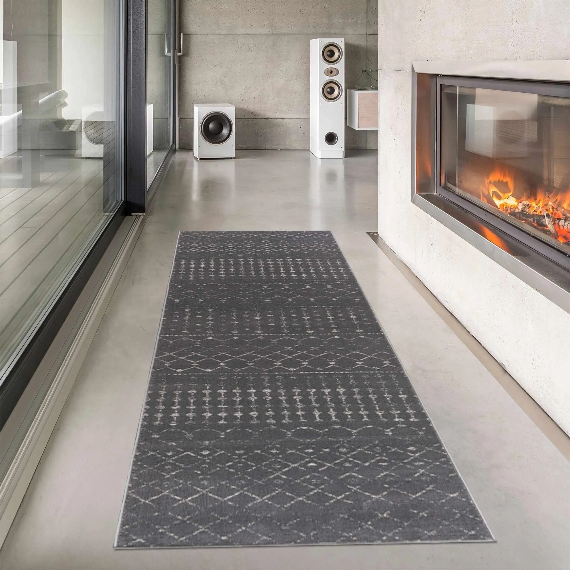 Tigris Tanu Moroccan Trellis Farmhouse Boho Area Rug