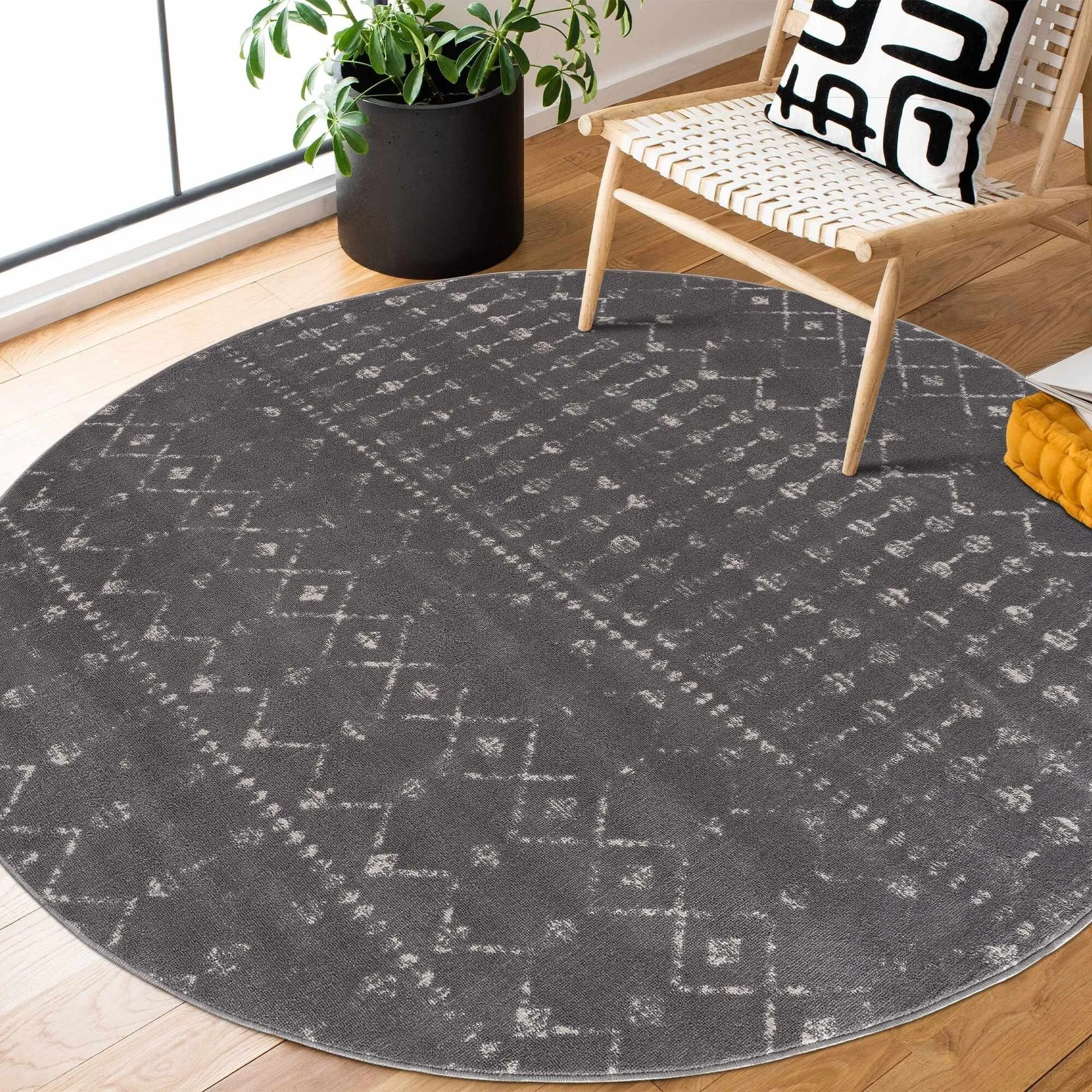 Tigris Tanu Moroccan Trellis Farmhouse Boho Area Rug