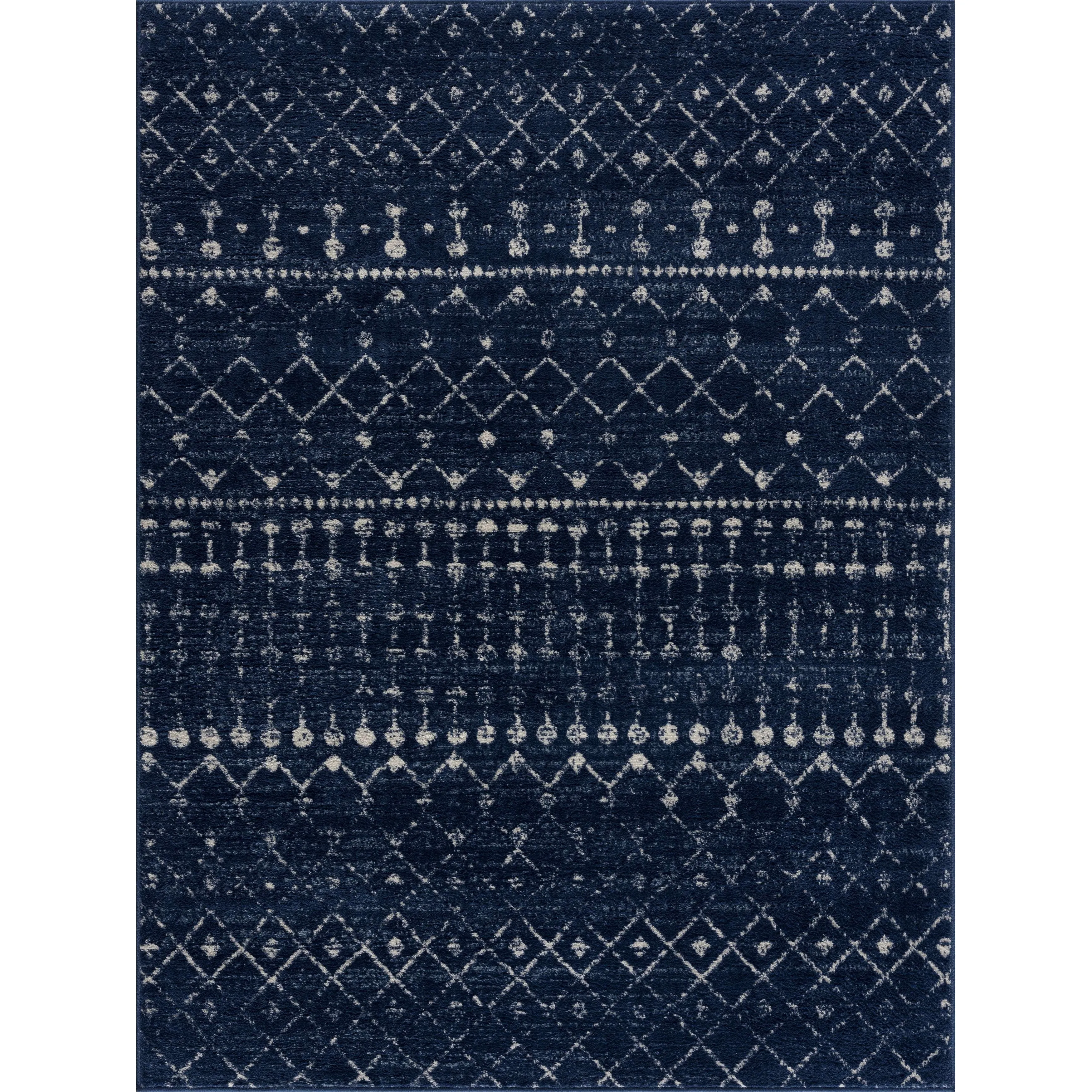 Tigris Tanu Moroccan Trellis Farmhouse Boho Area Rug