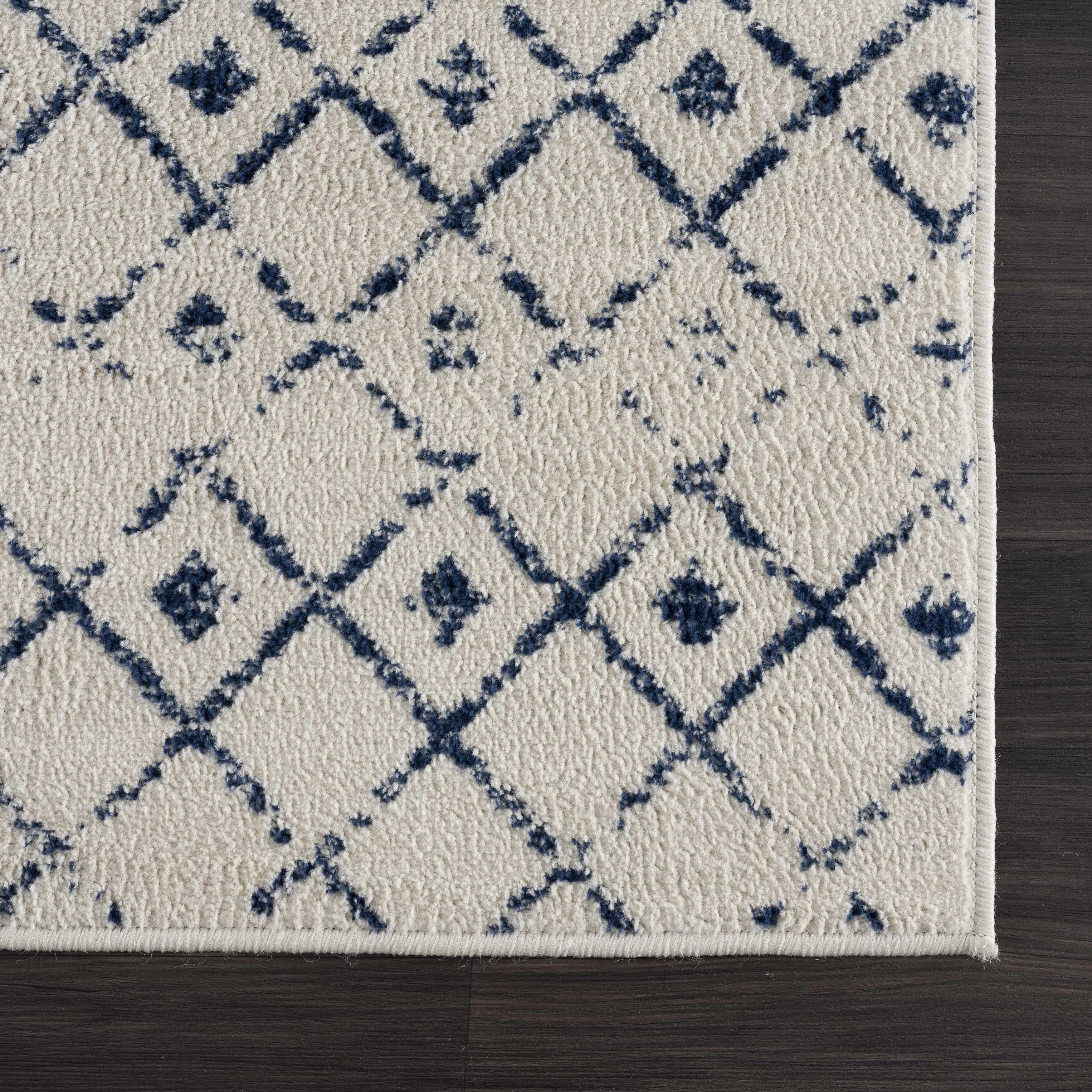 Tigris Tanu Moroccan Trellis Farmhouse Boho Area Rug