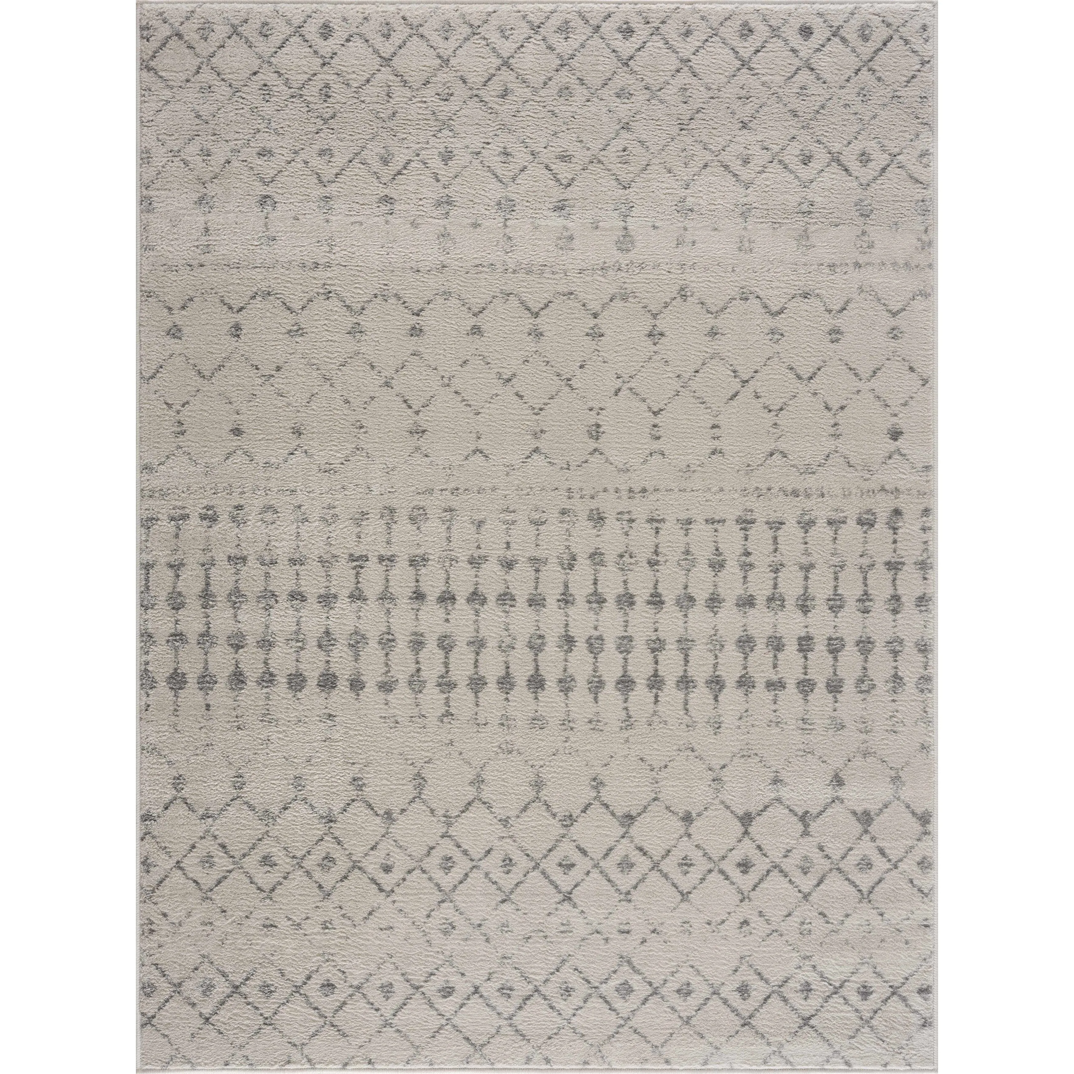Tigris Tanu Moroccan Trellis Farmhouse Boho Area Rug