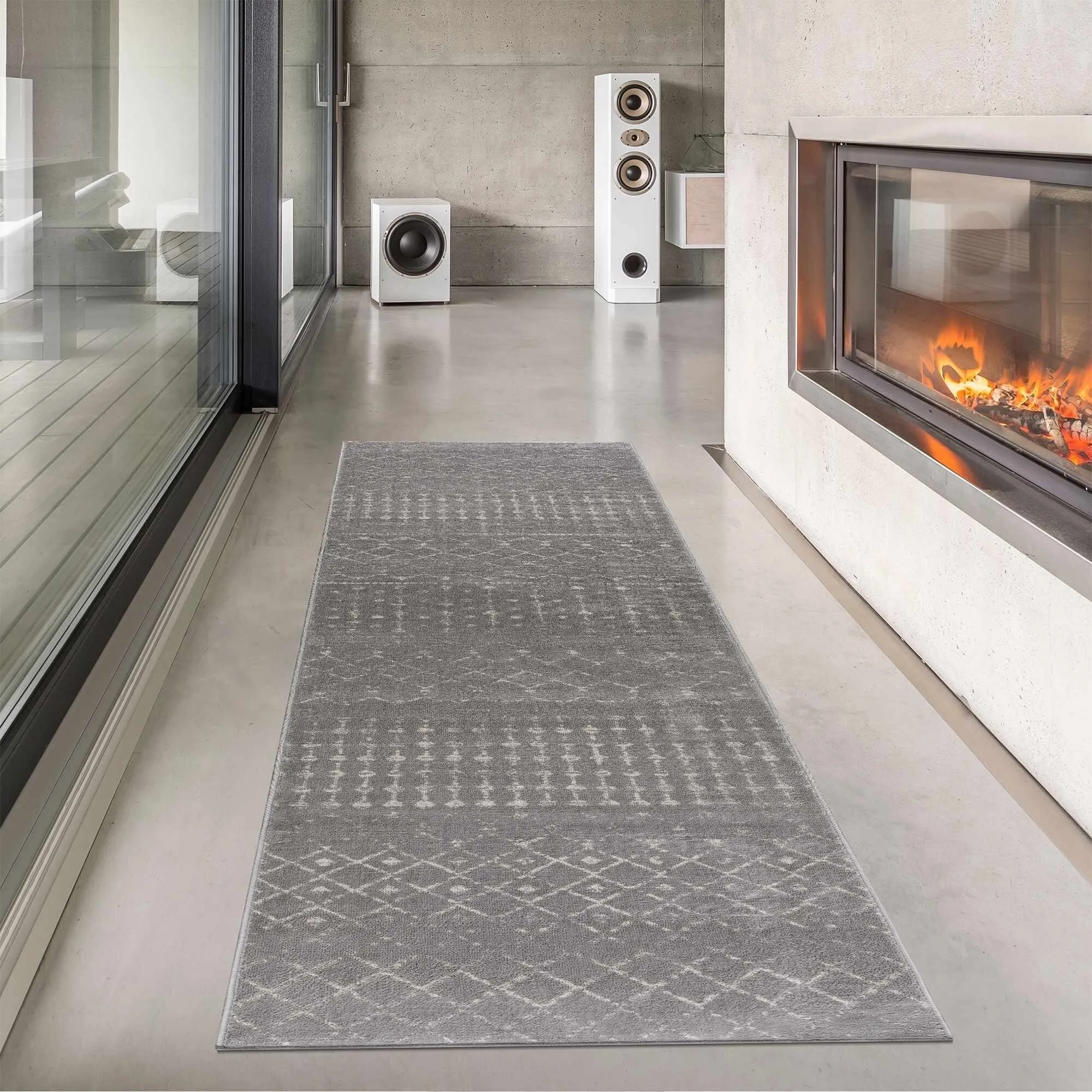 Tigris Tanu Moroccan Trellis Farmhouse Boho Area Rug