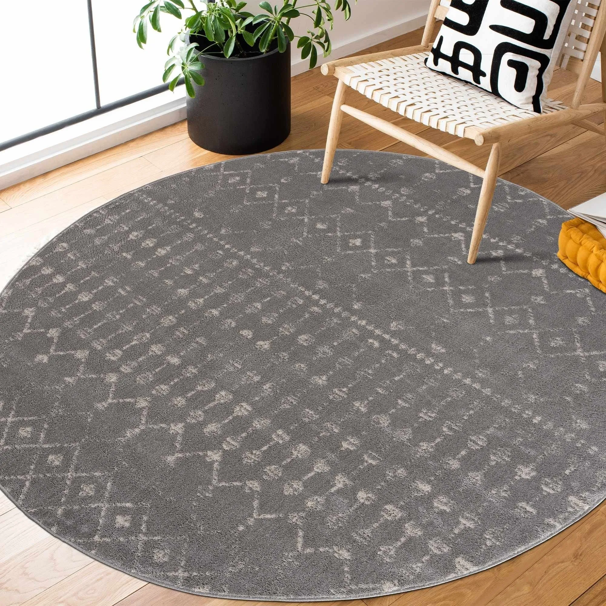 Tigris Tanu Moroccan Trellis Farmhouse Boho Area Rug