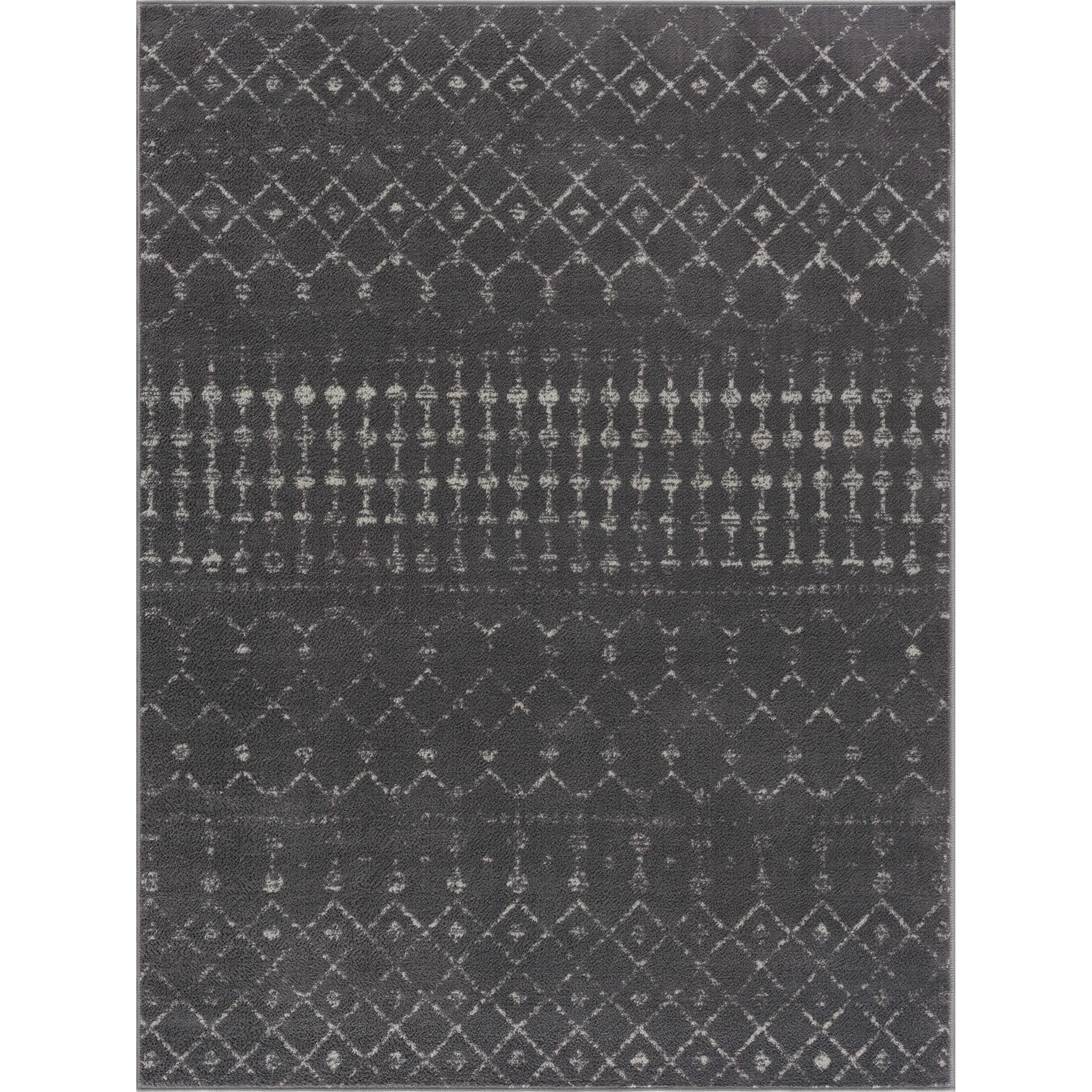 Tigris Tanu Moroccan Trellis Farmhouse Boho Area Rug