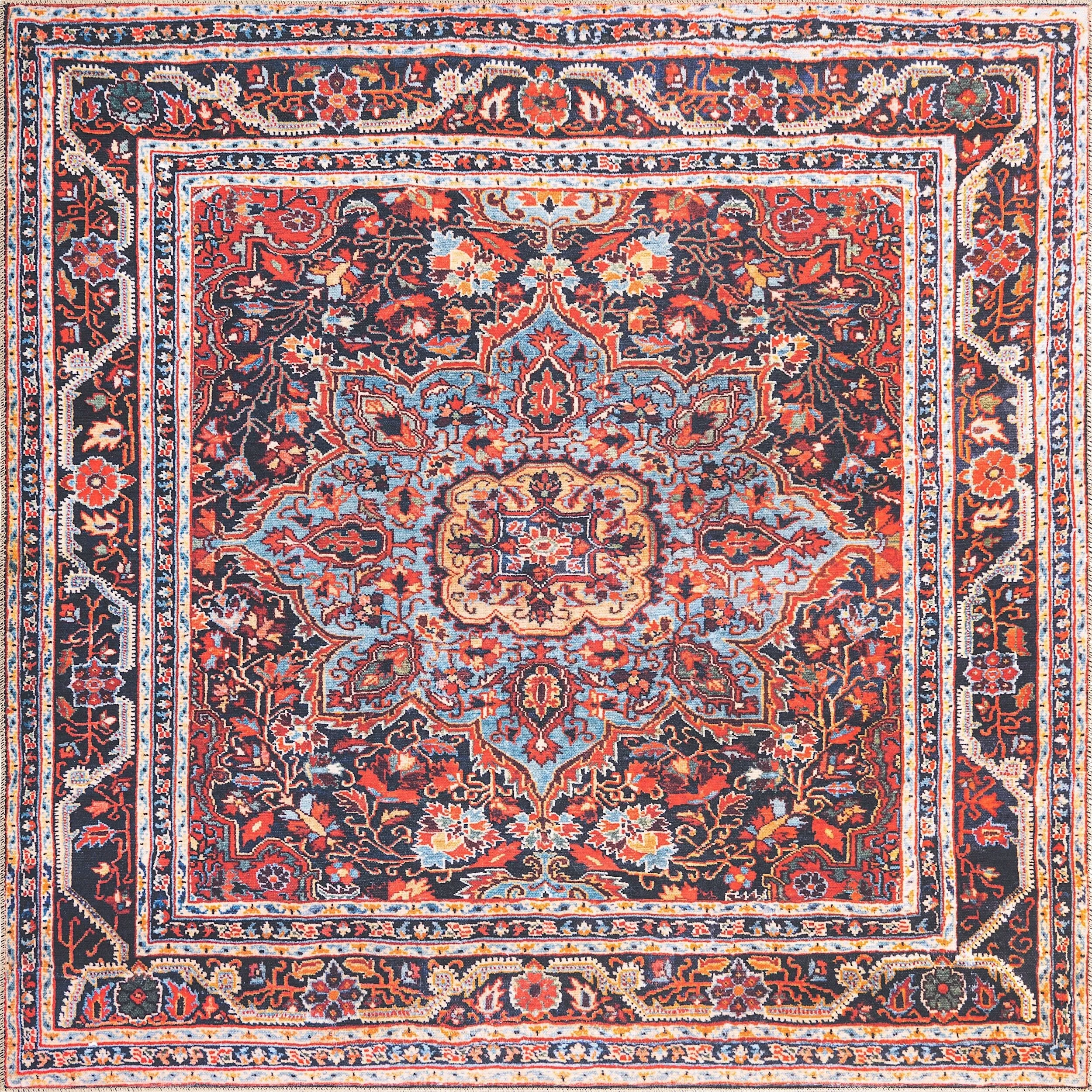 Traditional Rine Collection Area Rug