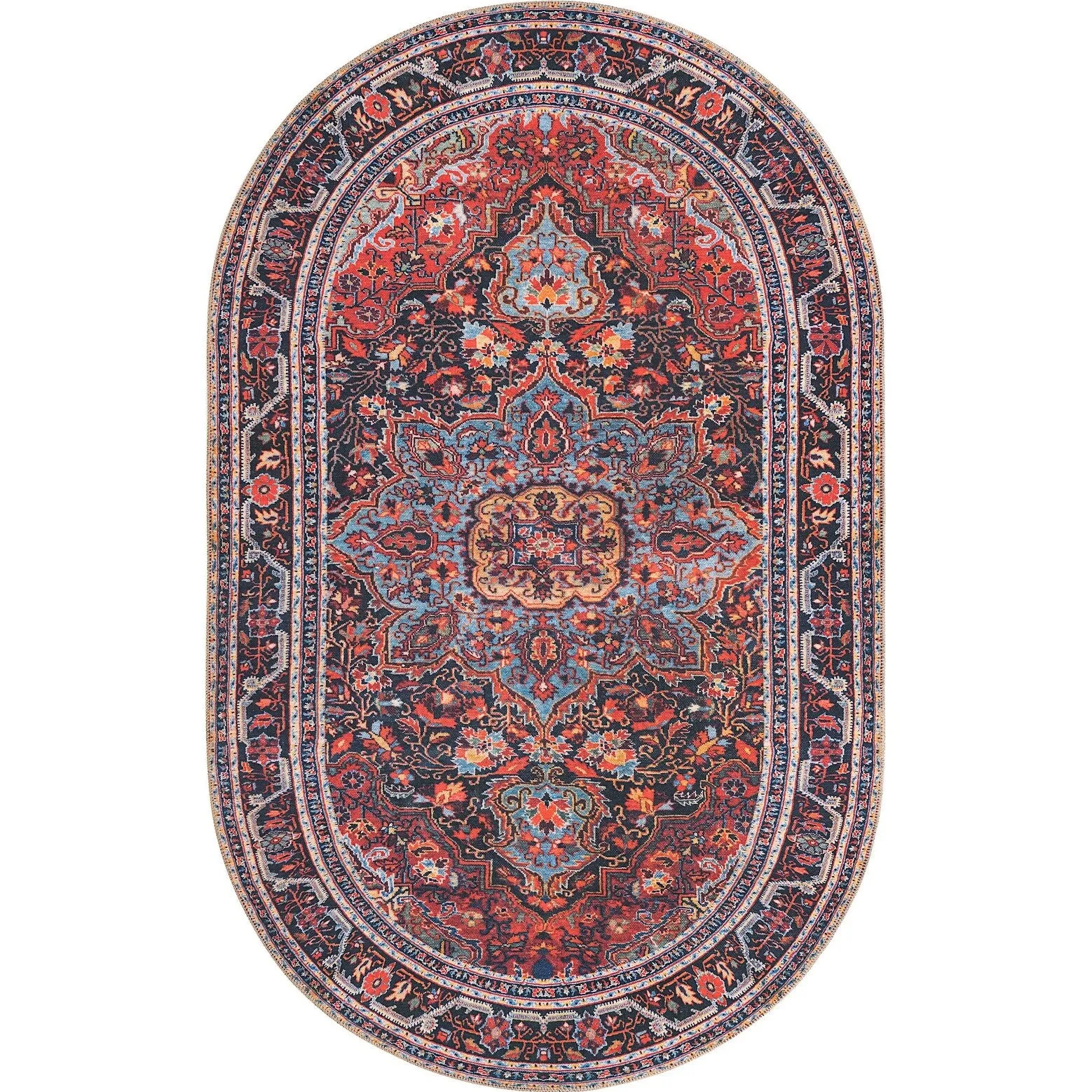 Traditional Rine Collection Area Rug