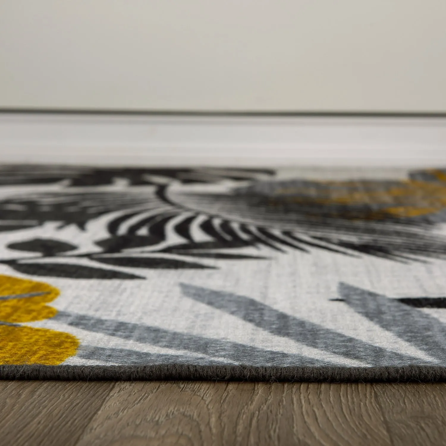 Tropical Floral Leaves Indoor/Outdoor Area Rug