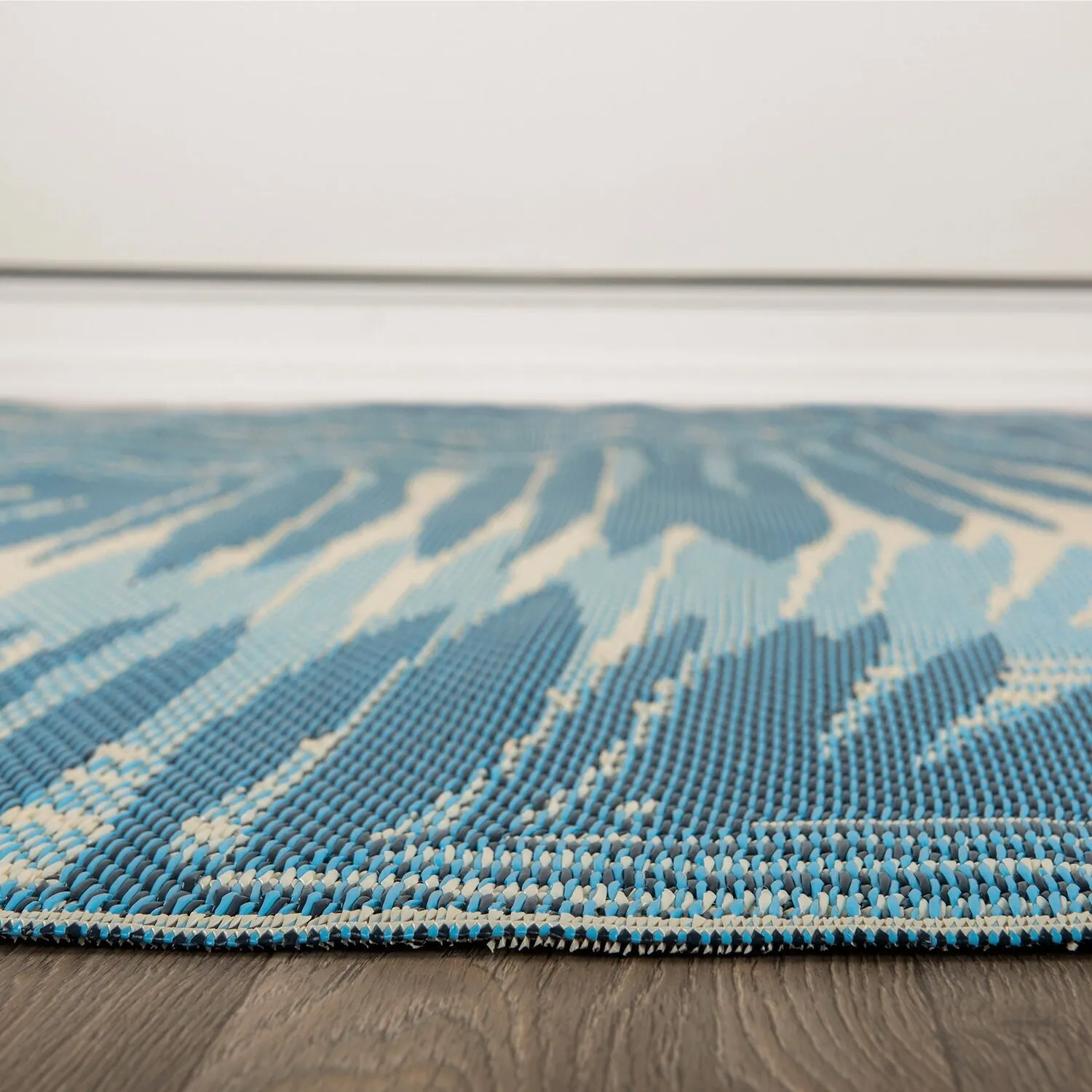 Tropical Floral Reversible Plastic Outdoor Rugs