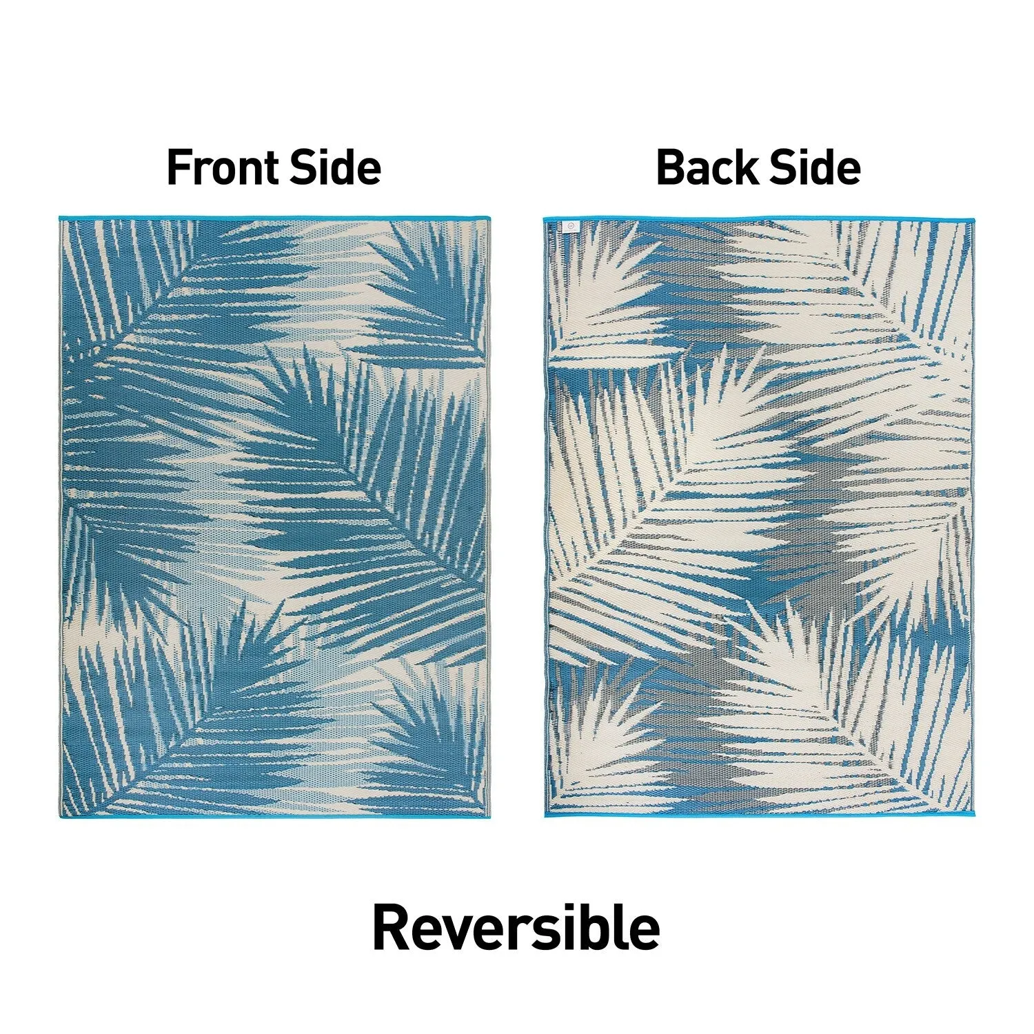 Tropical Floral Reversible Plastic Outdoor Rugs