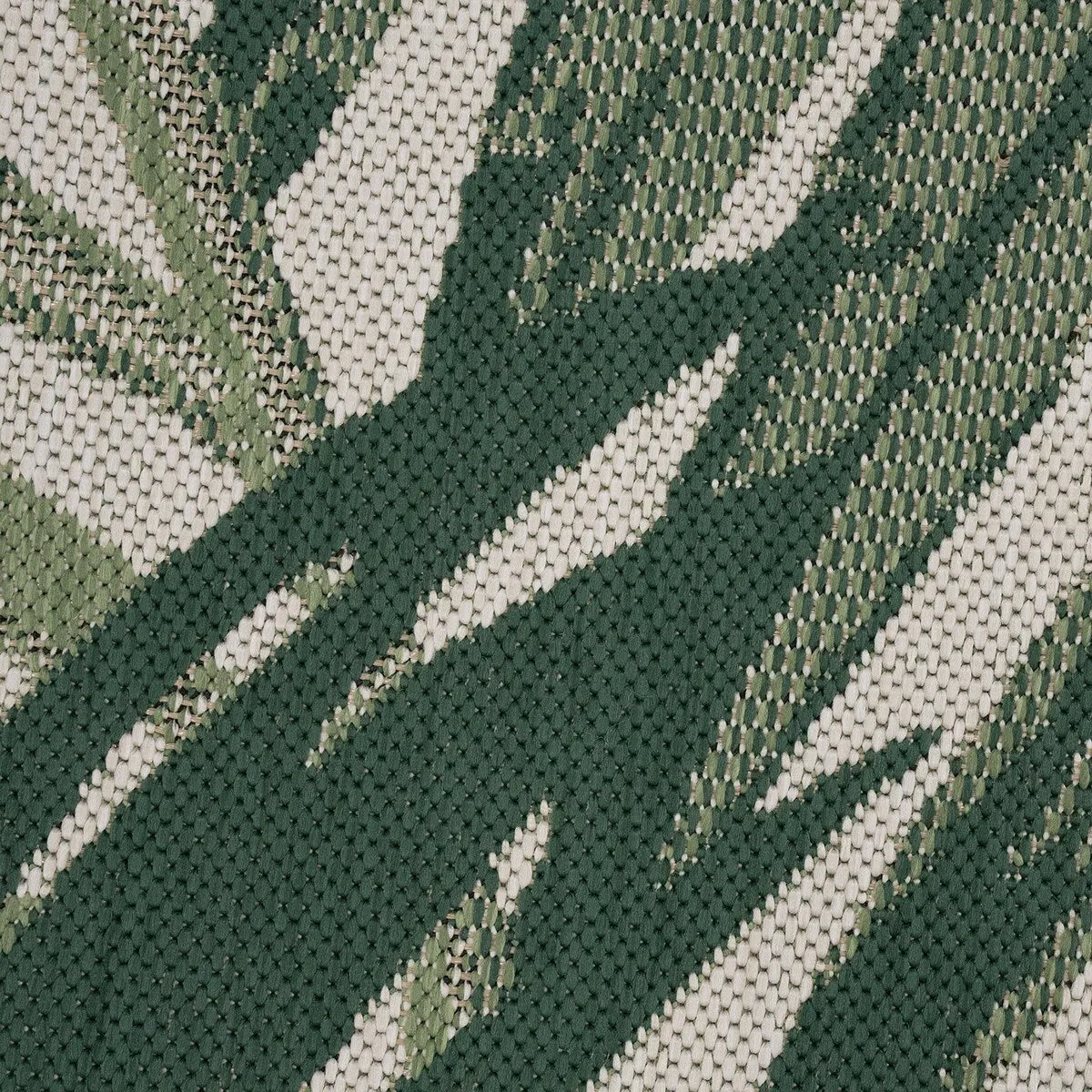 Tropical Outdoor Rug Palm Tree & Jungle Design Flatweave