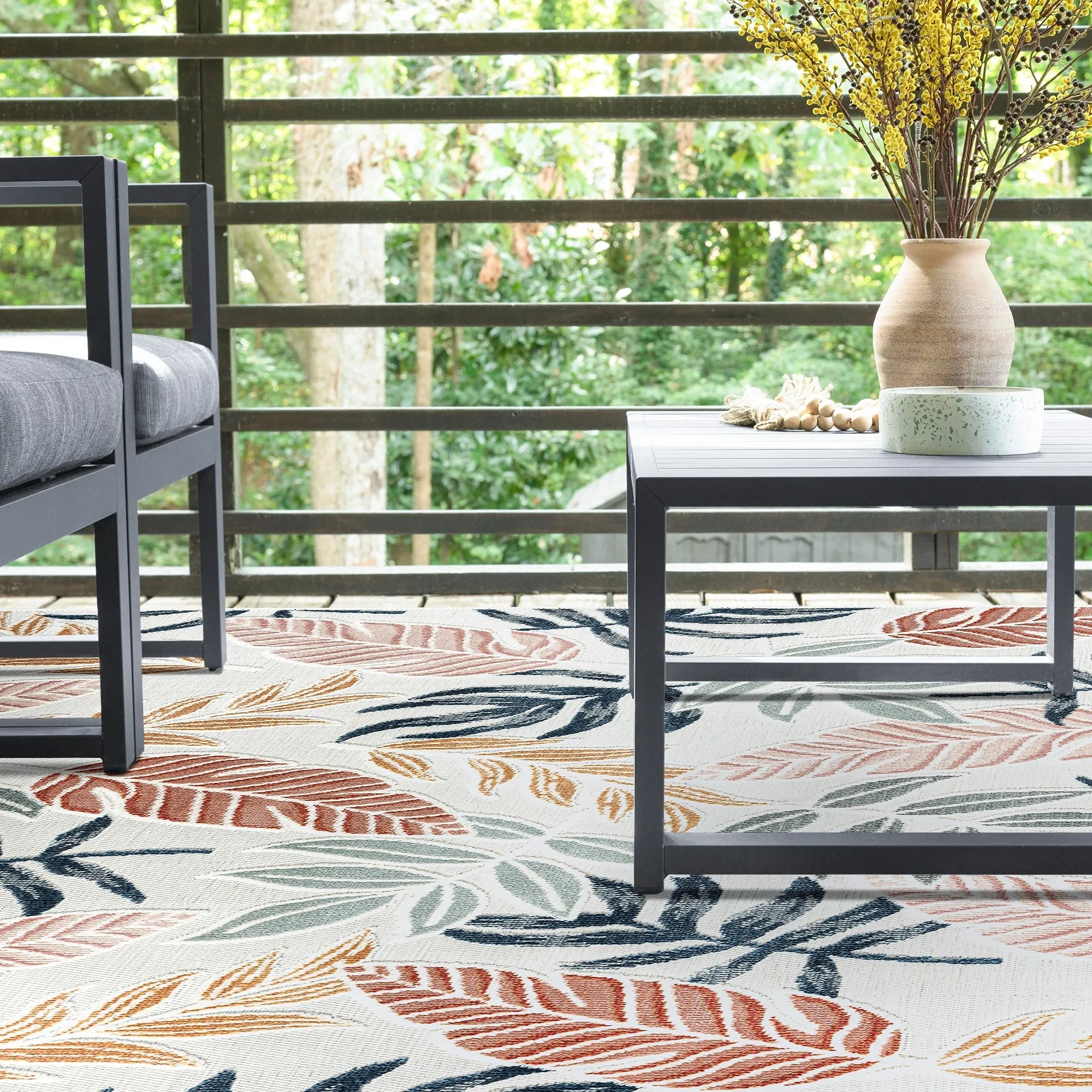 Tropicana Tropical Floral Indoor/Outdoor Area Rug