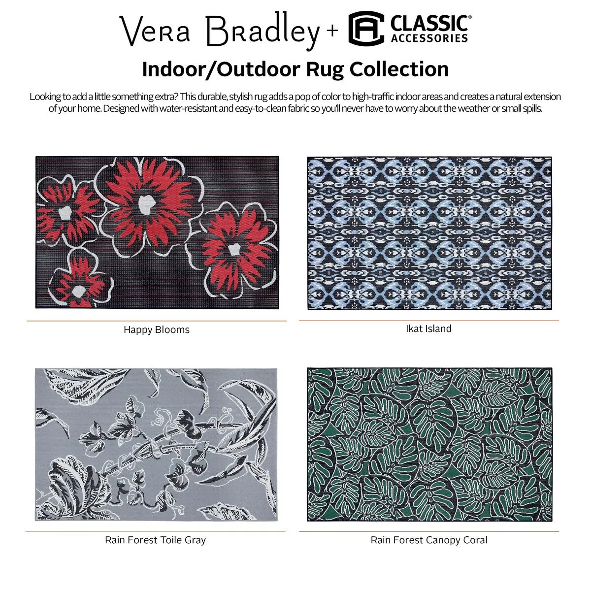 Vera Bradley by Classic Accessories Indoor/Outdoor Rug