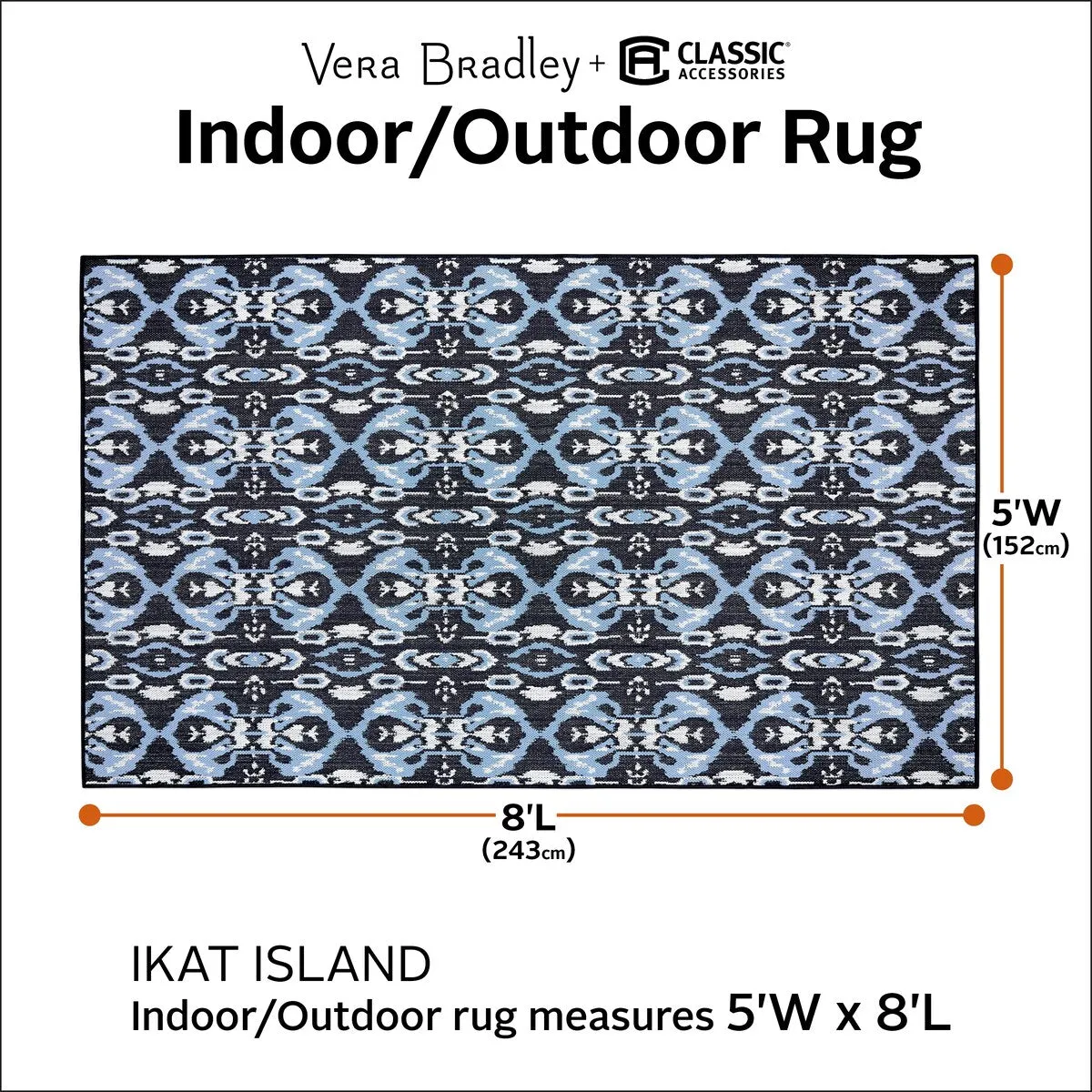 Vera Bradley by Classic Accessories Indoor/Outdoor Rug