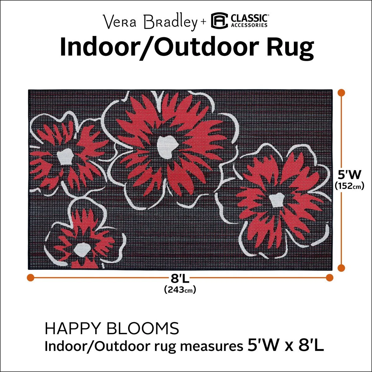 Vera Bradley by Classic Accessories Indoor/Outdoor Rug