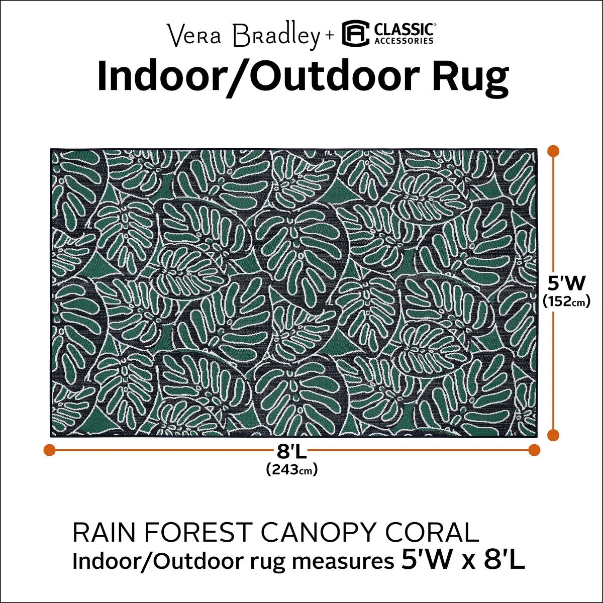 Vera Bradley by Classic Accessories Indoor/Outdoor Rug