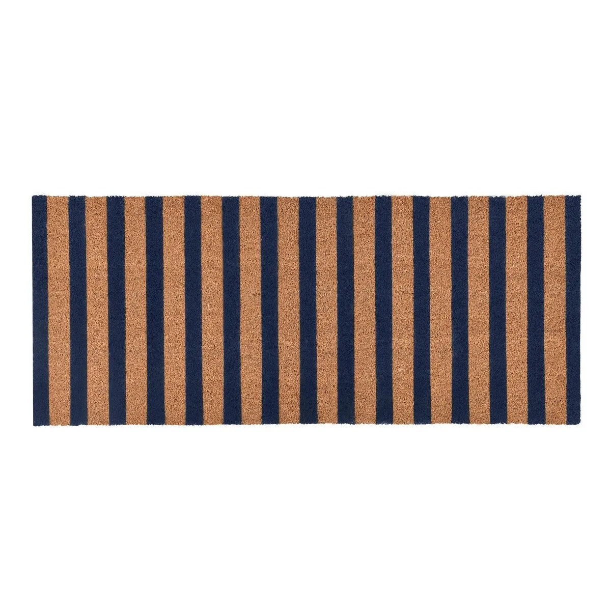 Villa by Classic Home Striped 24x57 Navy and Natural Choir Doormat