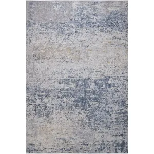 Vintage Evoke Blue Grey Distressed Rug