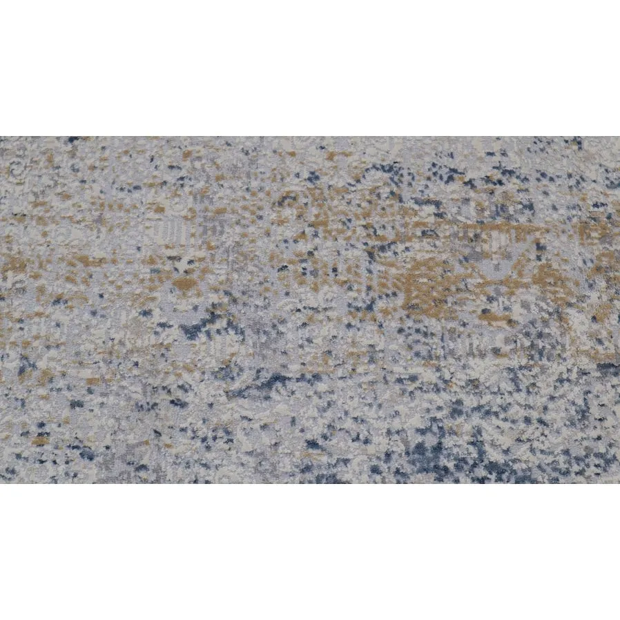 Vintage Evoke Blue Grey Distressed Rug